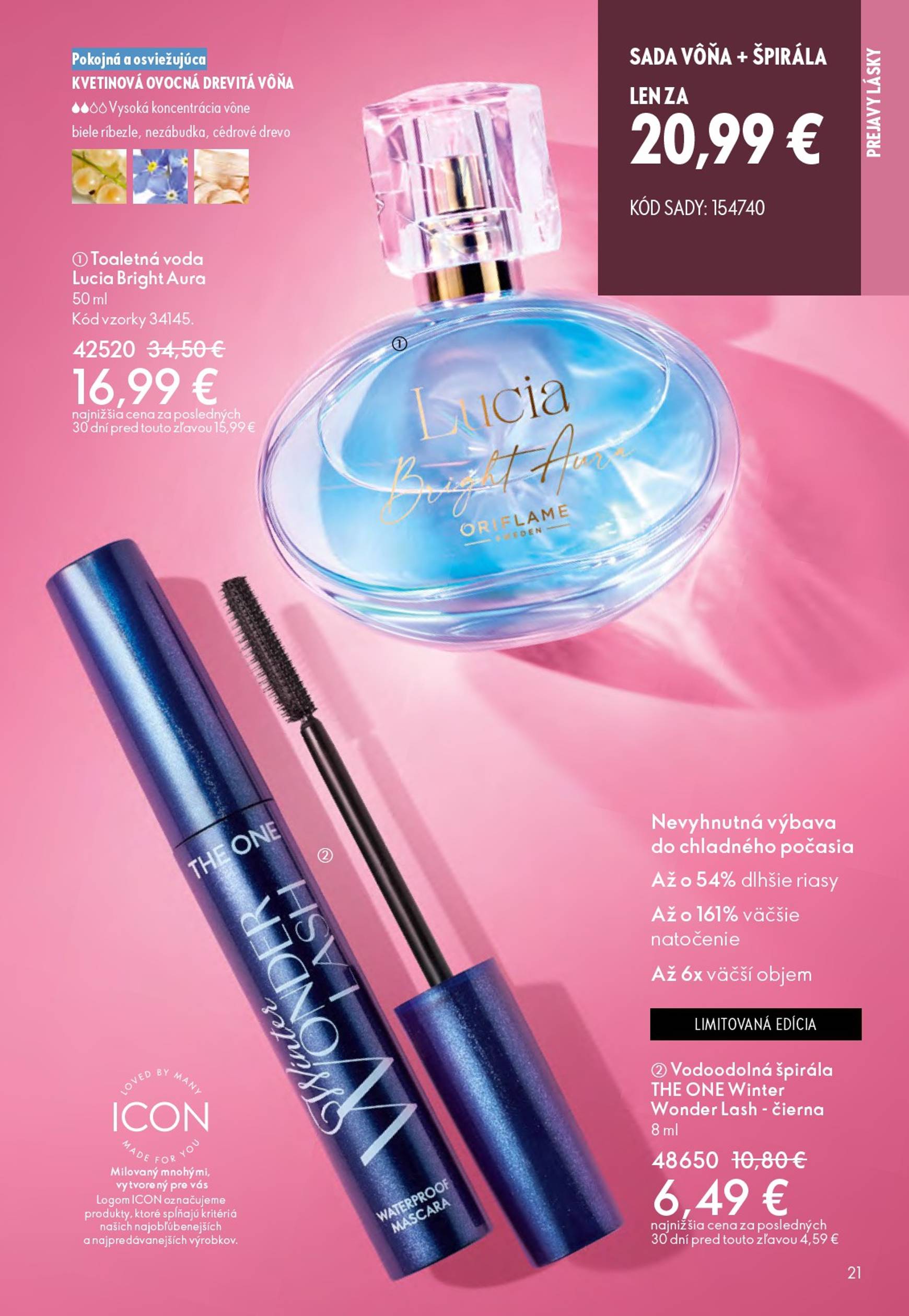 Page 21 of Aktuálny oriflame leták platný od stredy 21.01 do 10.02