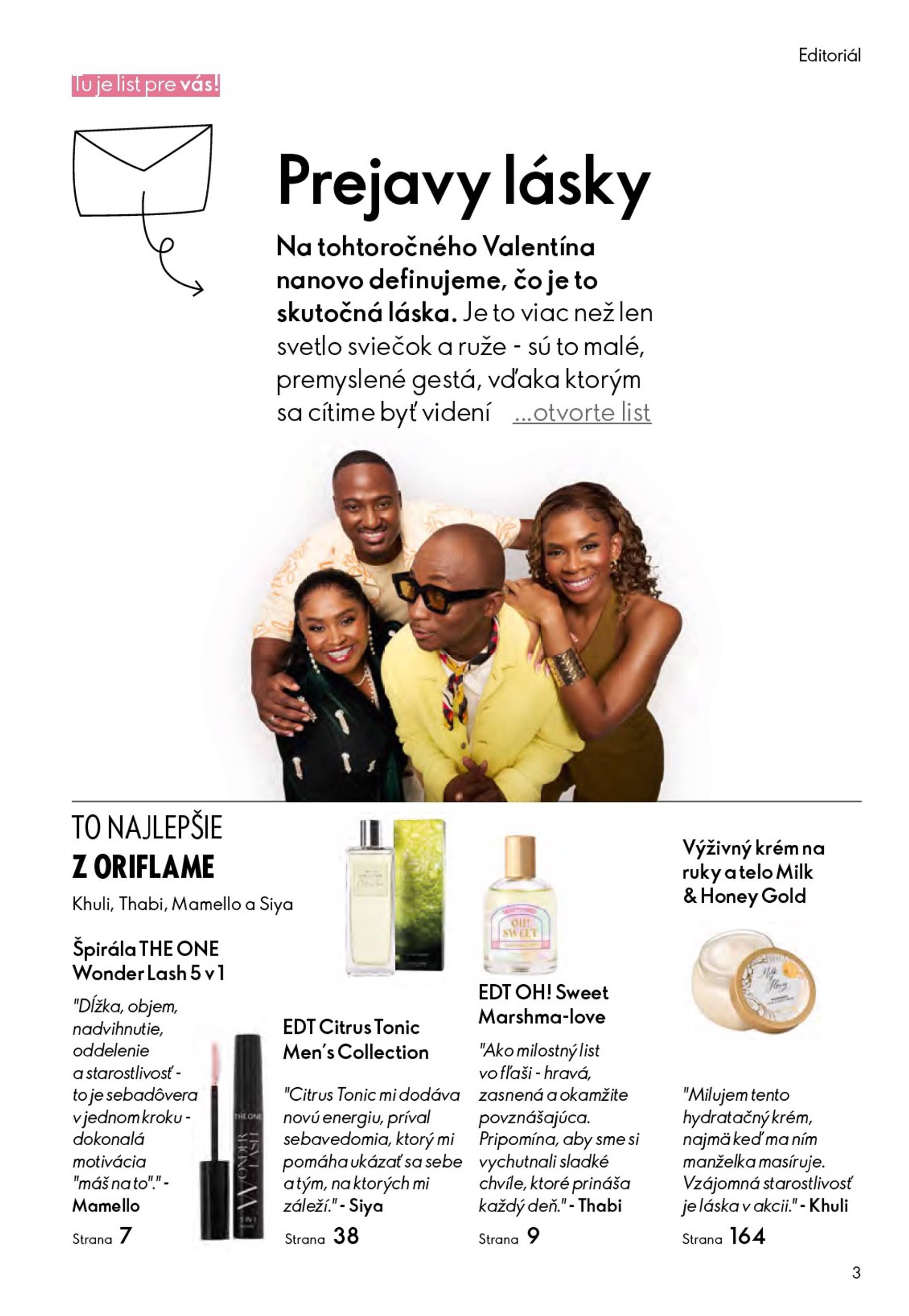 Page 3 of Aktuálny oriflame leták platný od stredy 21.01 do 10.02