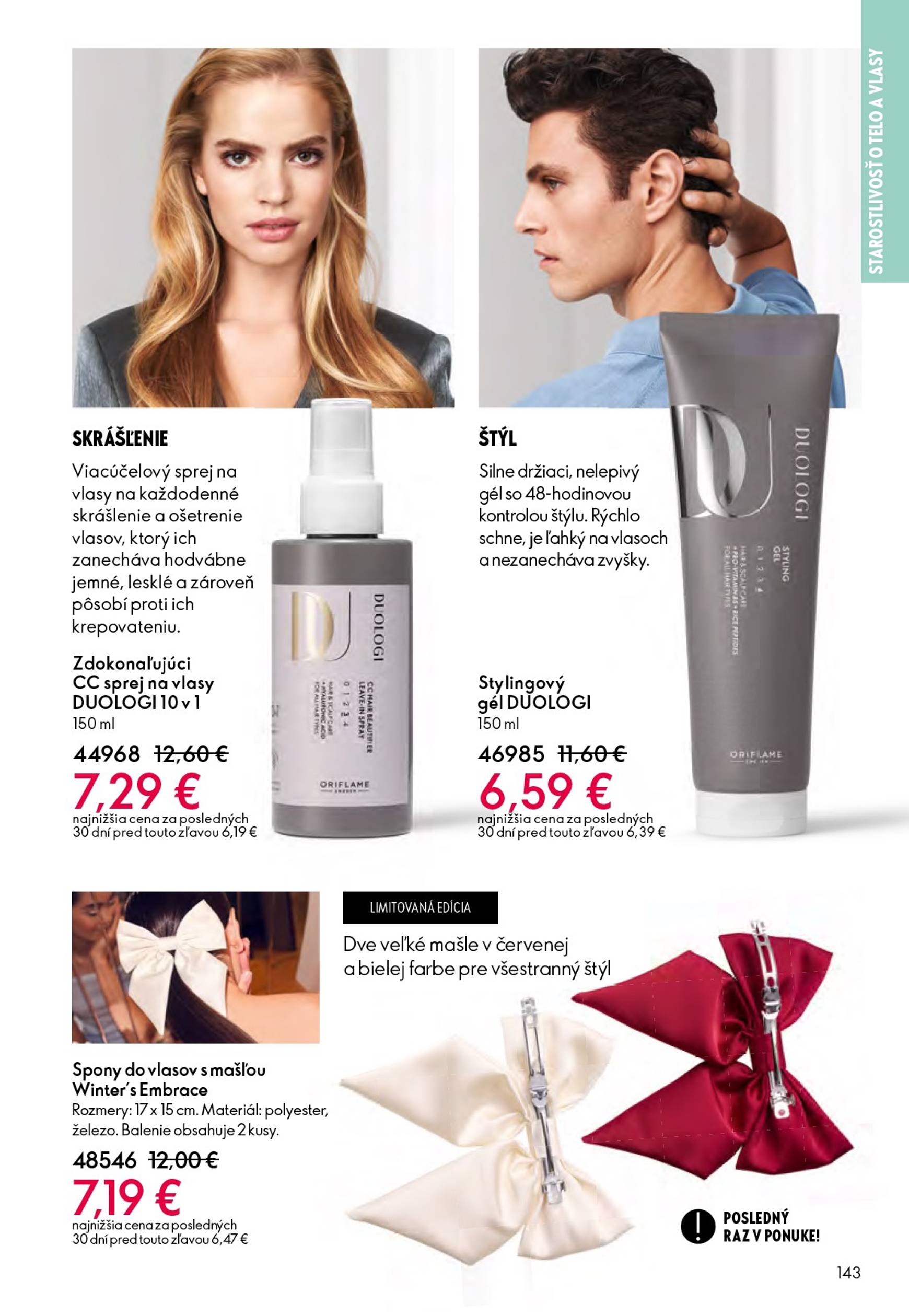 Page 143 of Aktuálny oriflame leták platný od stredy 21.01 do 10.02