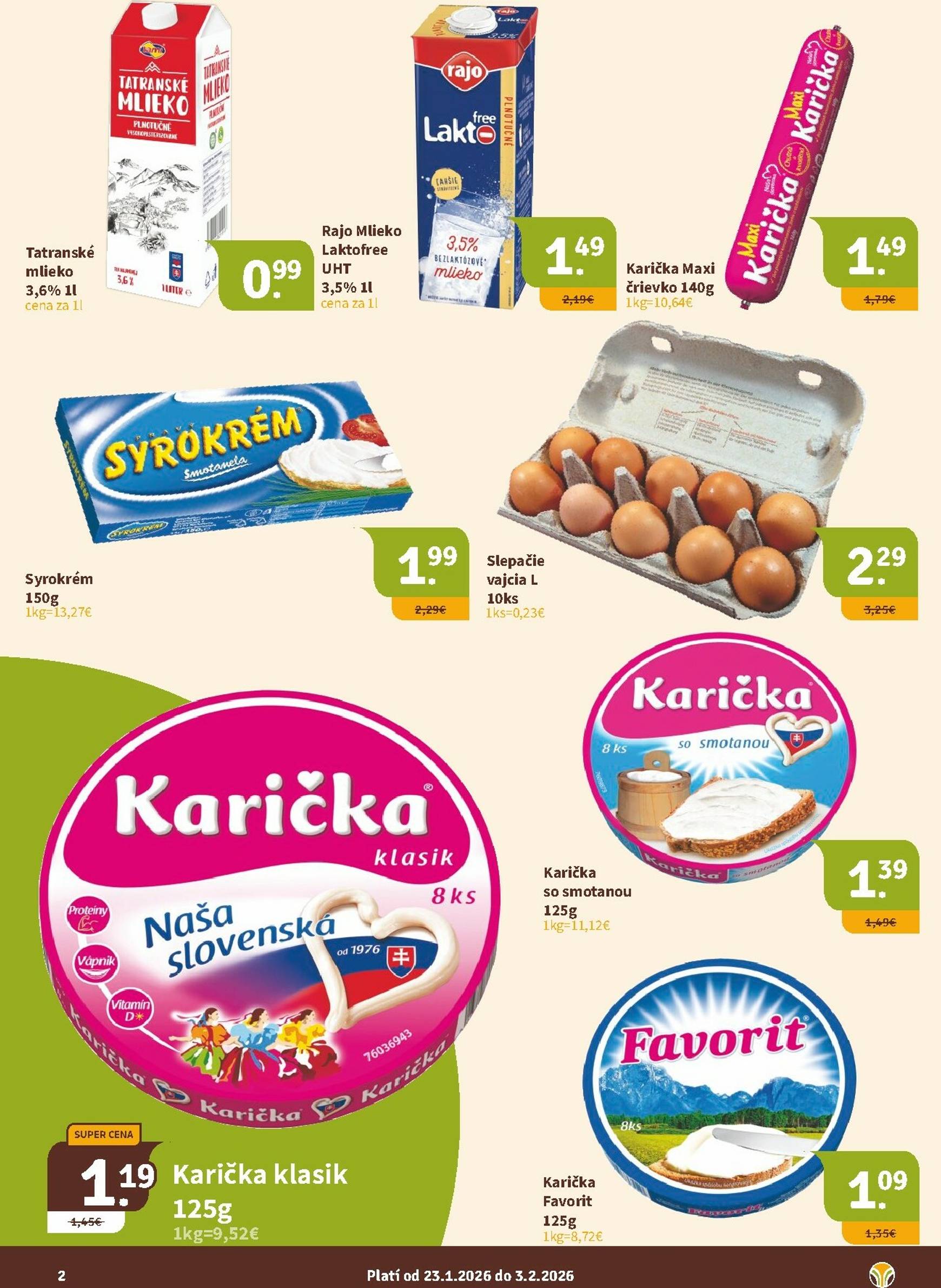 Page 2 of Aktuálny nitrazdroj leták platný od piatka 23.01 do 03.02