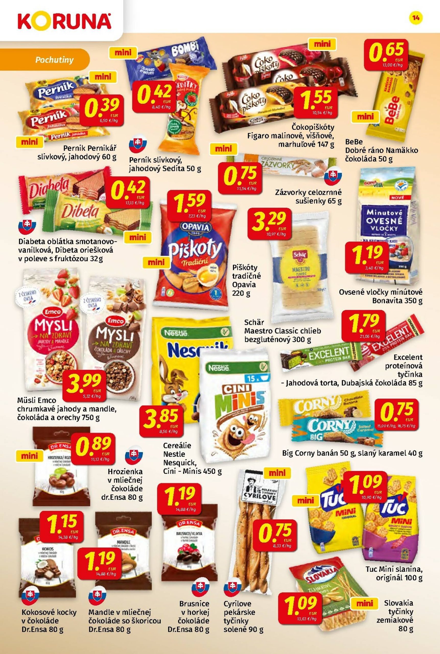 Page 14 of Aktuálny koruna leták platný od piatka 23.01 do 04.02