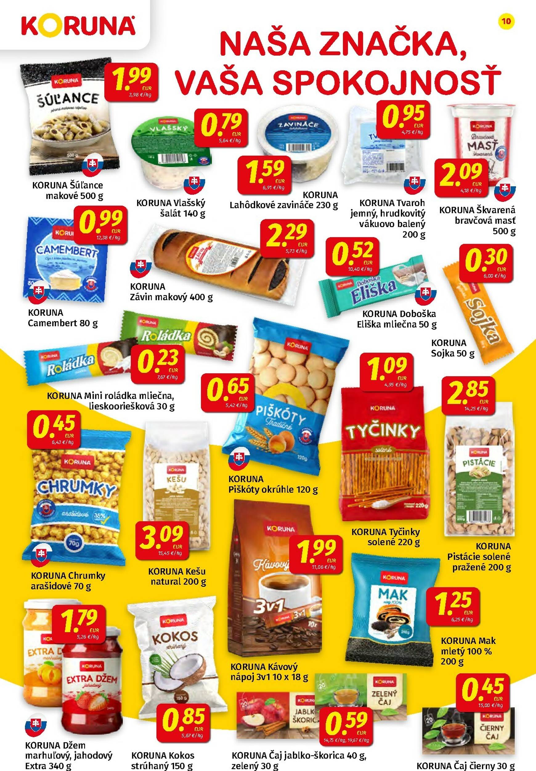 Page 10 of Aktuálny koruna leták platný od piatka 23.01 do 04.02