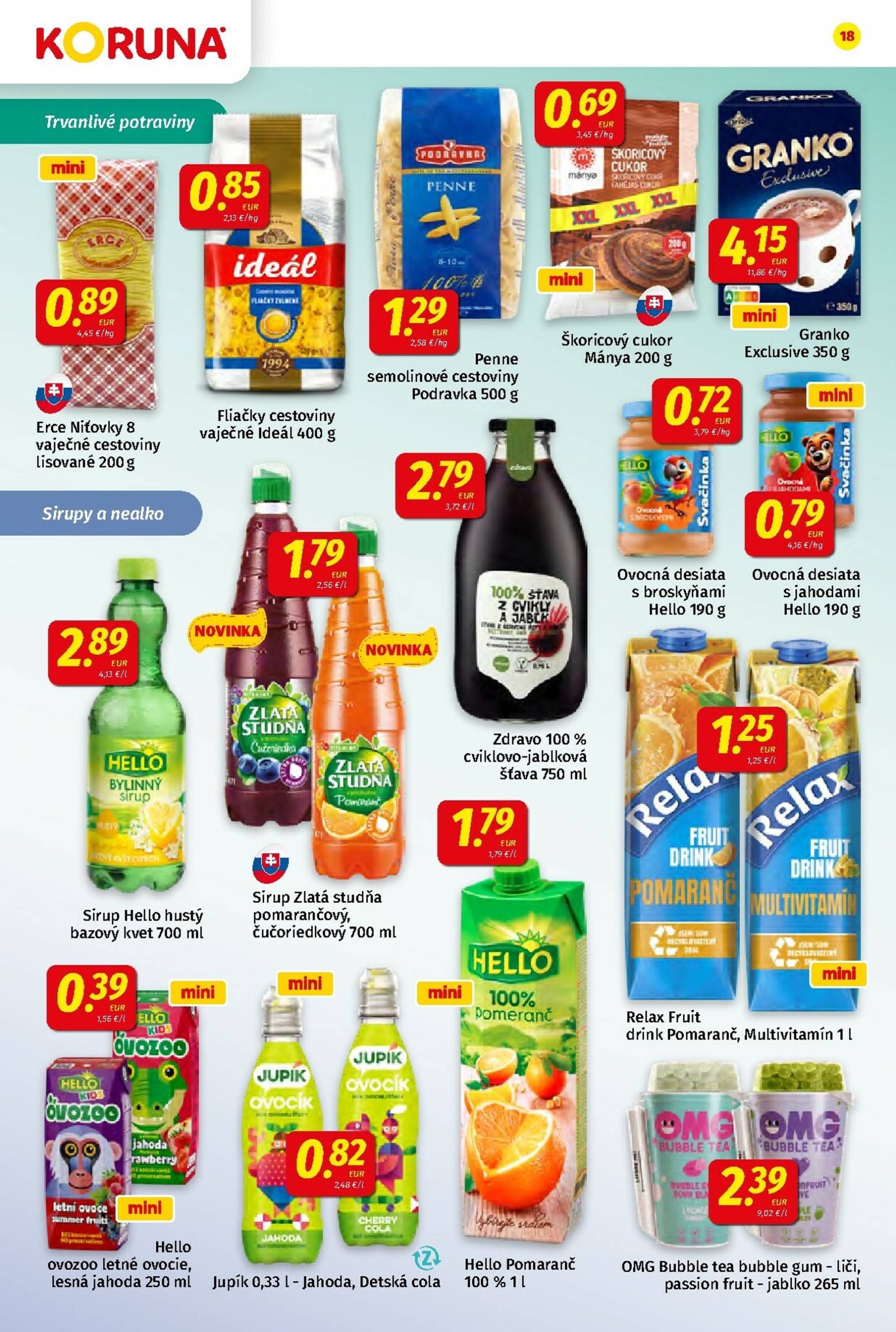 Page 18 of Aktuálny koruna leták platný od piatka 23.01 do 04.02