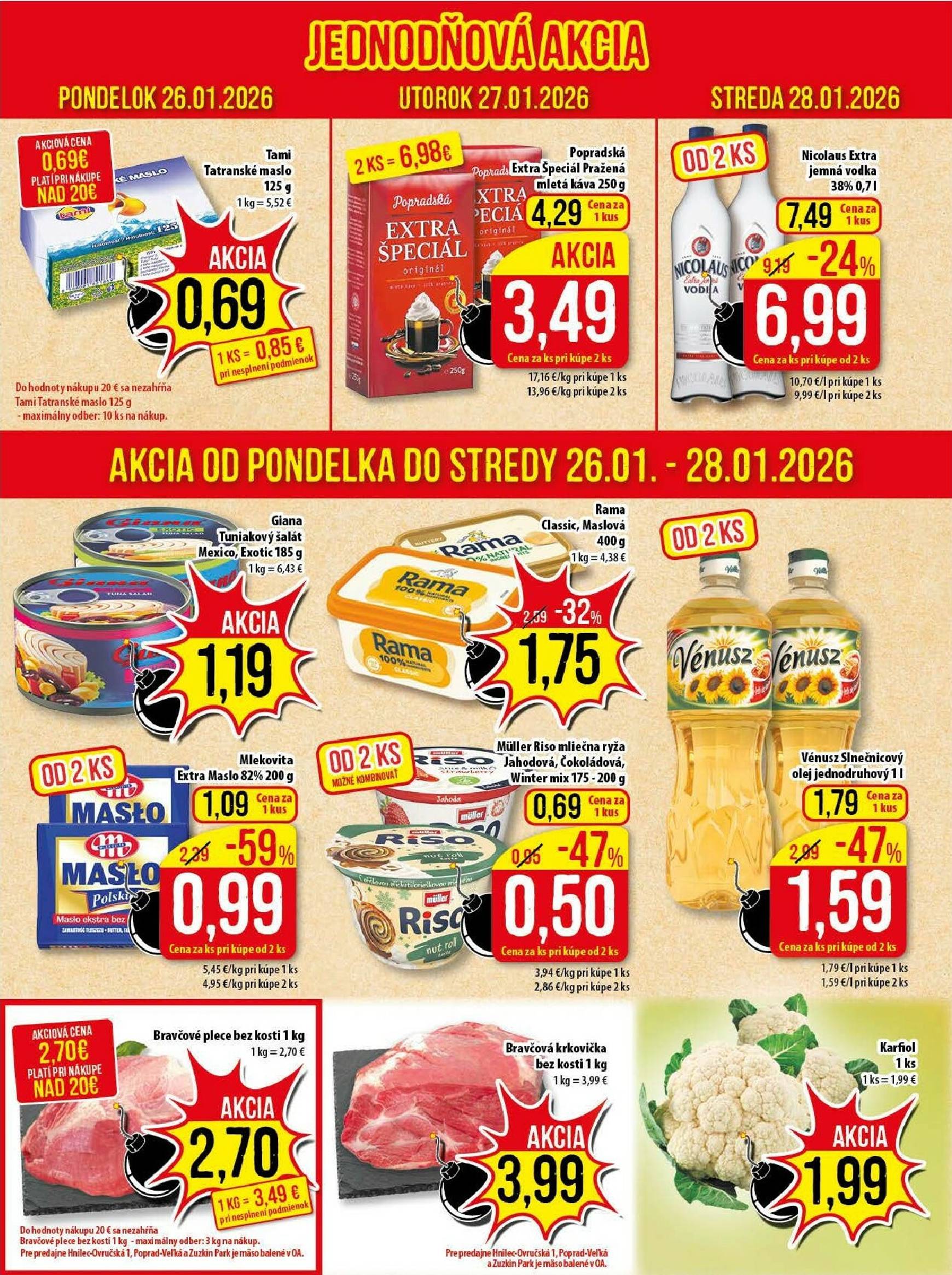 Page 2 of Aktuálny klas leták platný od pondelka 26.01 do 01.02