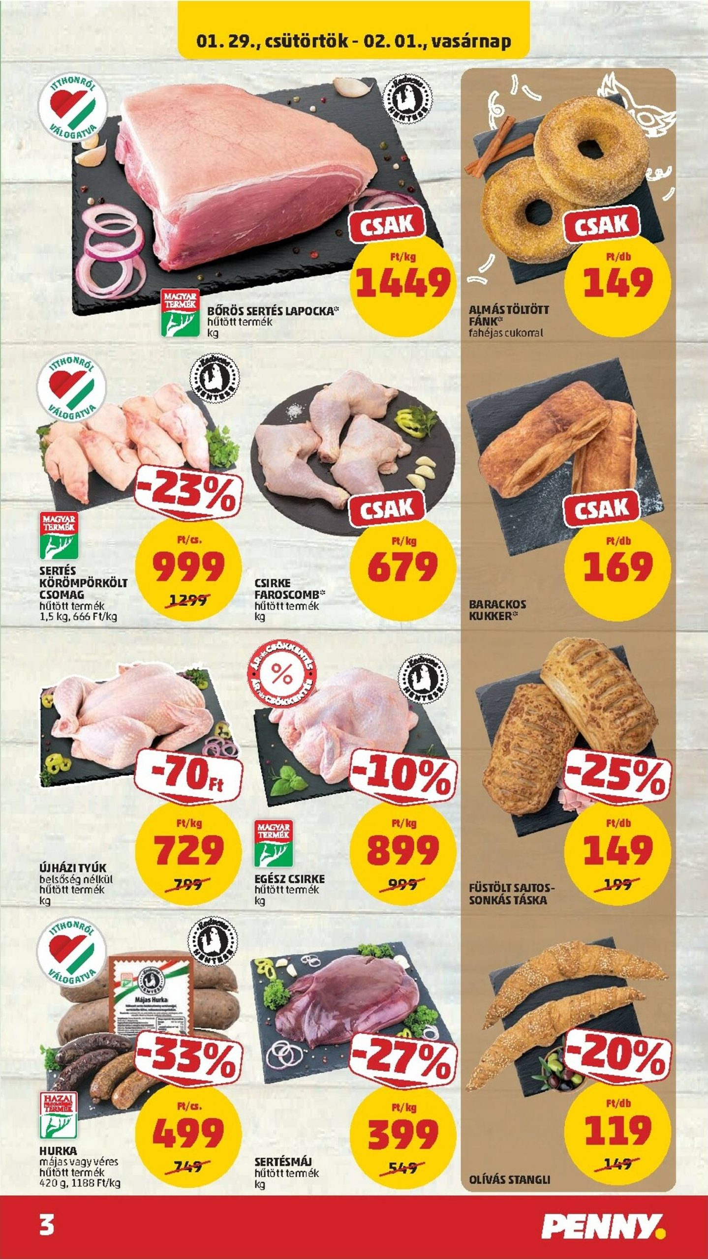 Page 3 of Aktuálny penny-madarsko leták platný od štvrtka 29.01 do 04.02