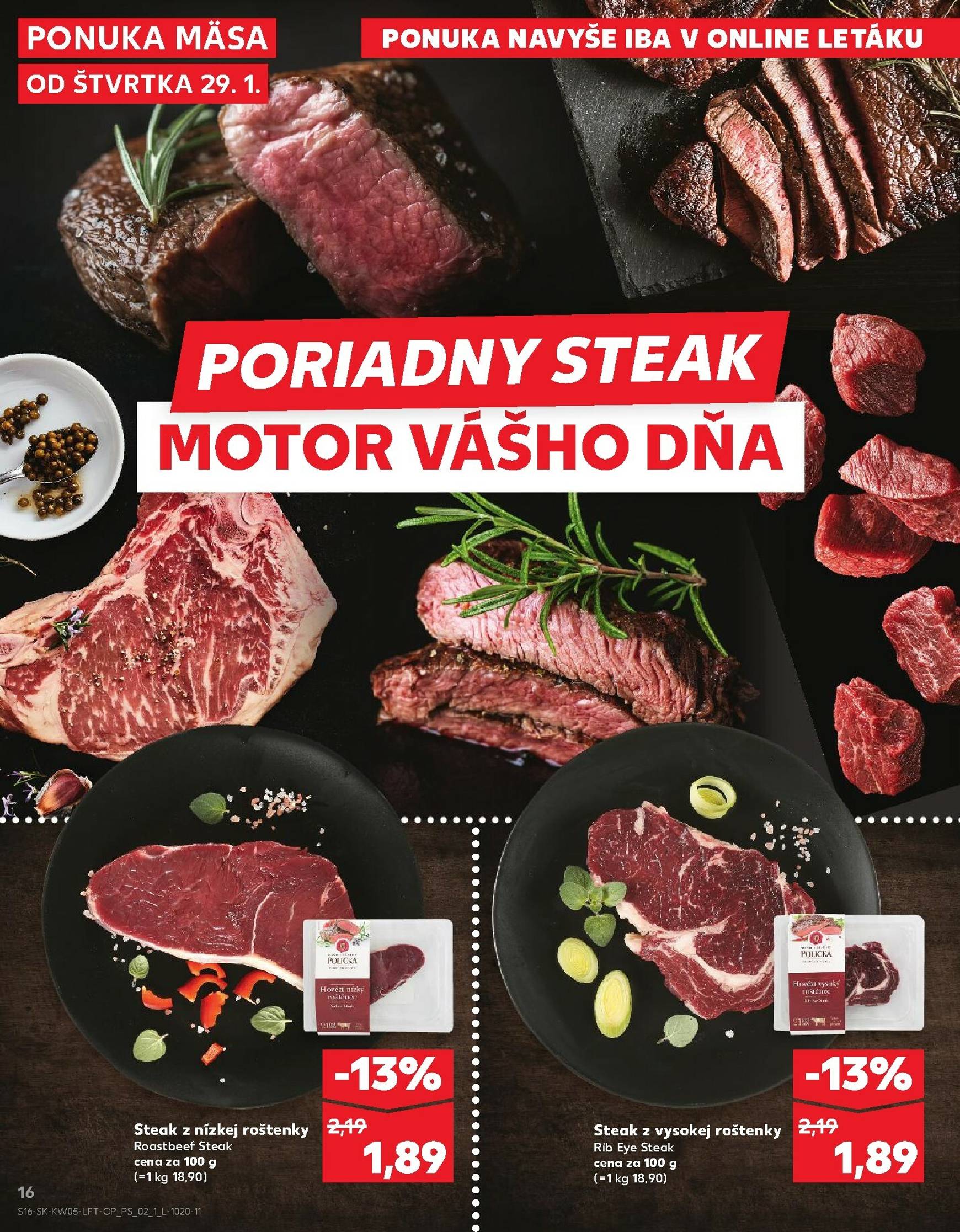 Page 16 of Aktuálny kaufland leták platný od štvrtka 29.01 do 04.02