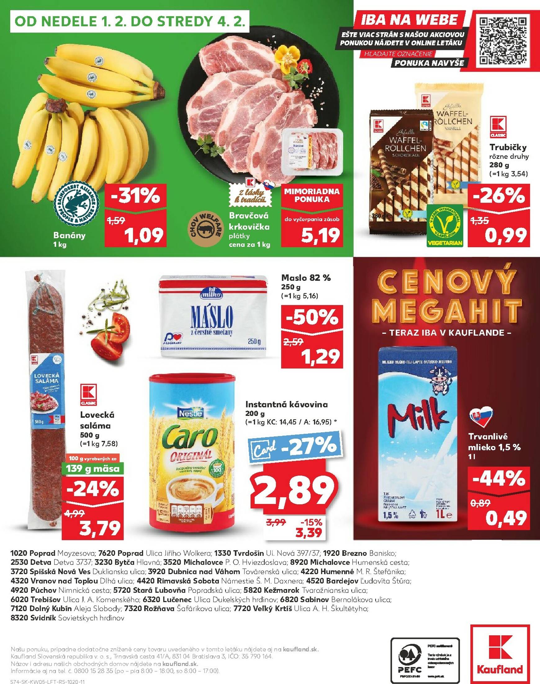 Page 74 of Aktuálny kaufland leták platný od štvrtka 29.01 do 04.02