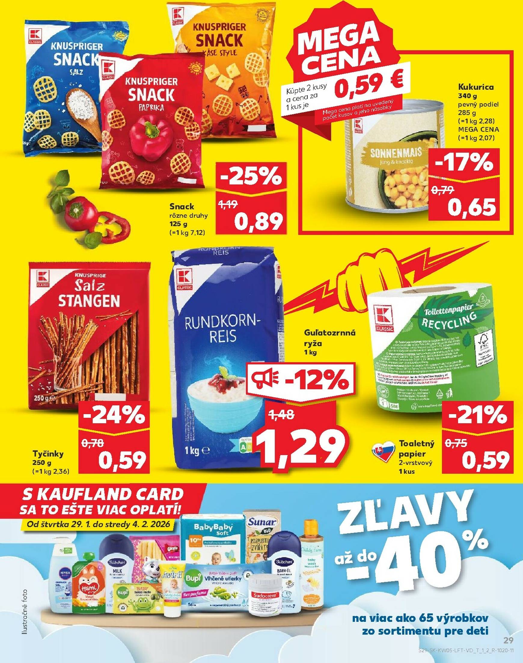 Page 29 of Aktuálny kaufland leták platný od štvrtka 29.01 do 04.02