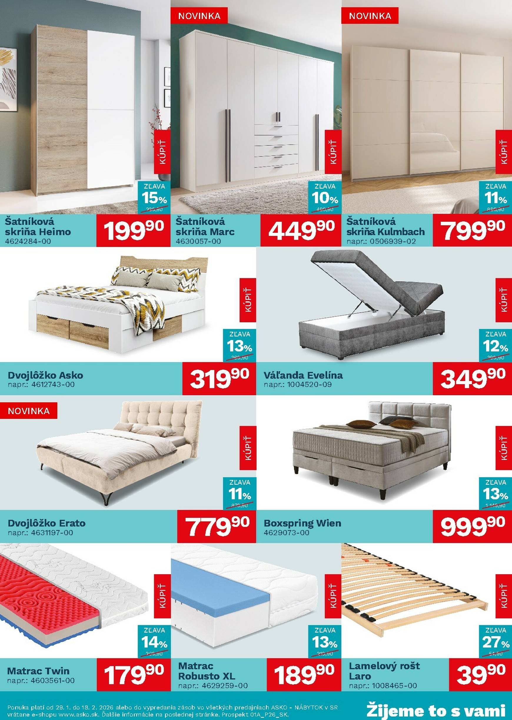 Page 3 of Aktuálny asko-nabytok leták platný od štvrtka 29.01 do 18.02