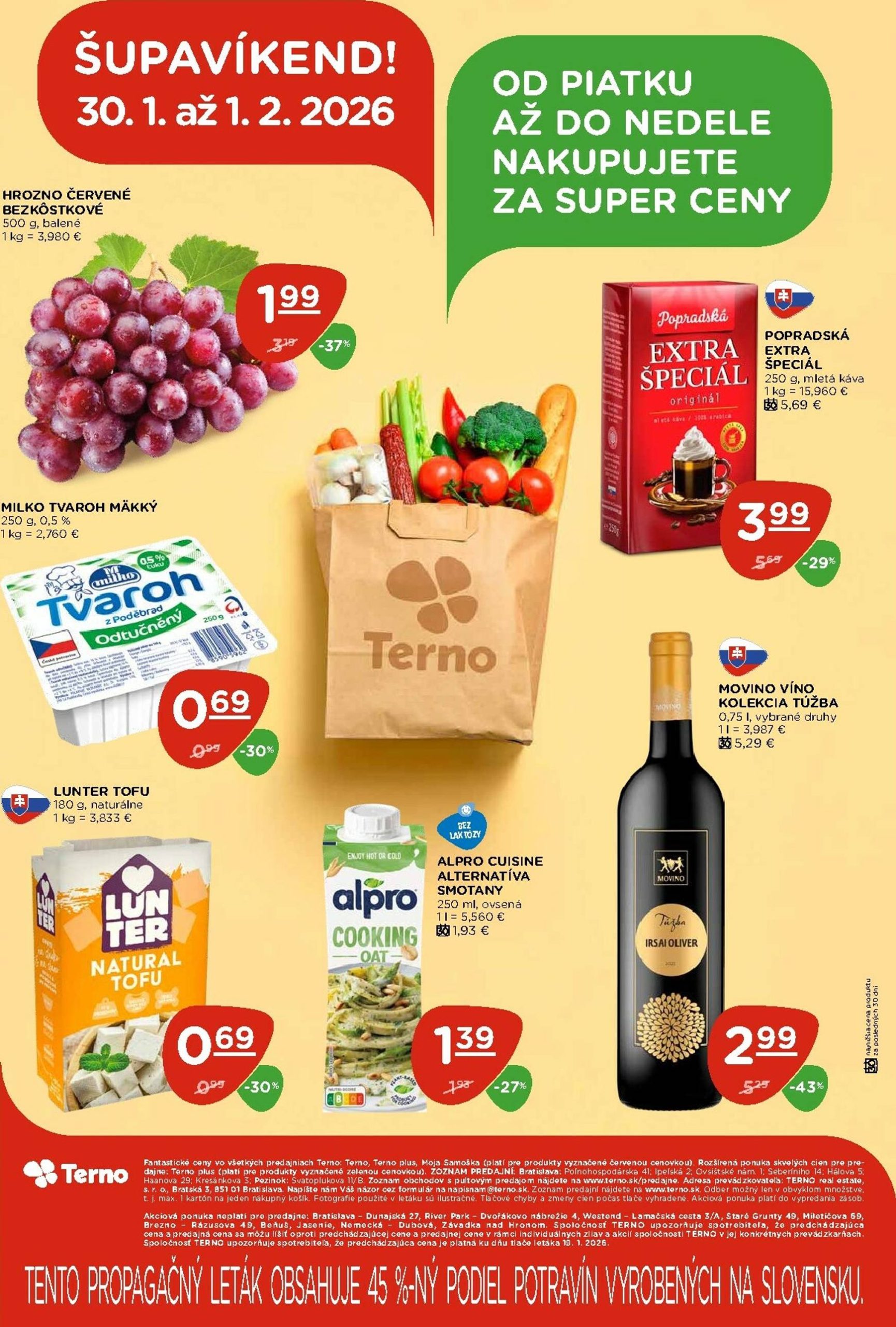 Page 20 of Aktuálny terno leták platný od štvrtka 29.01 do 04.02