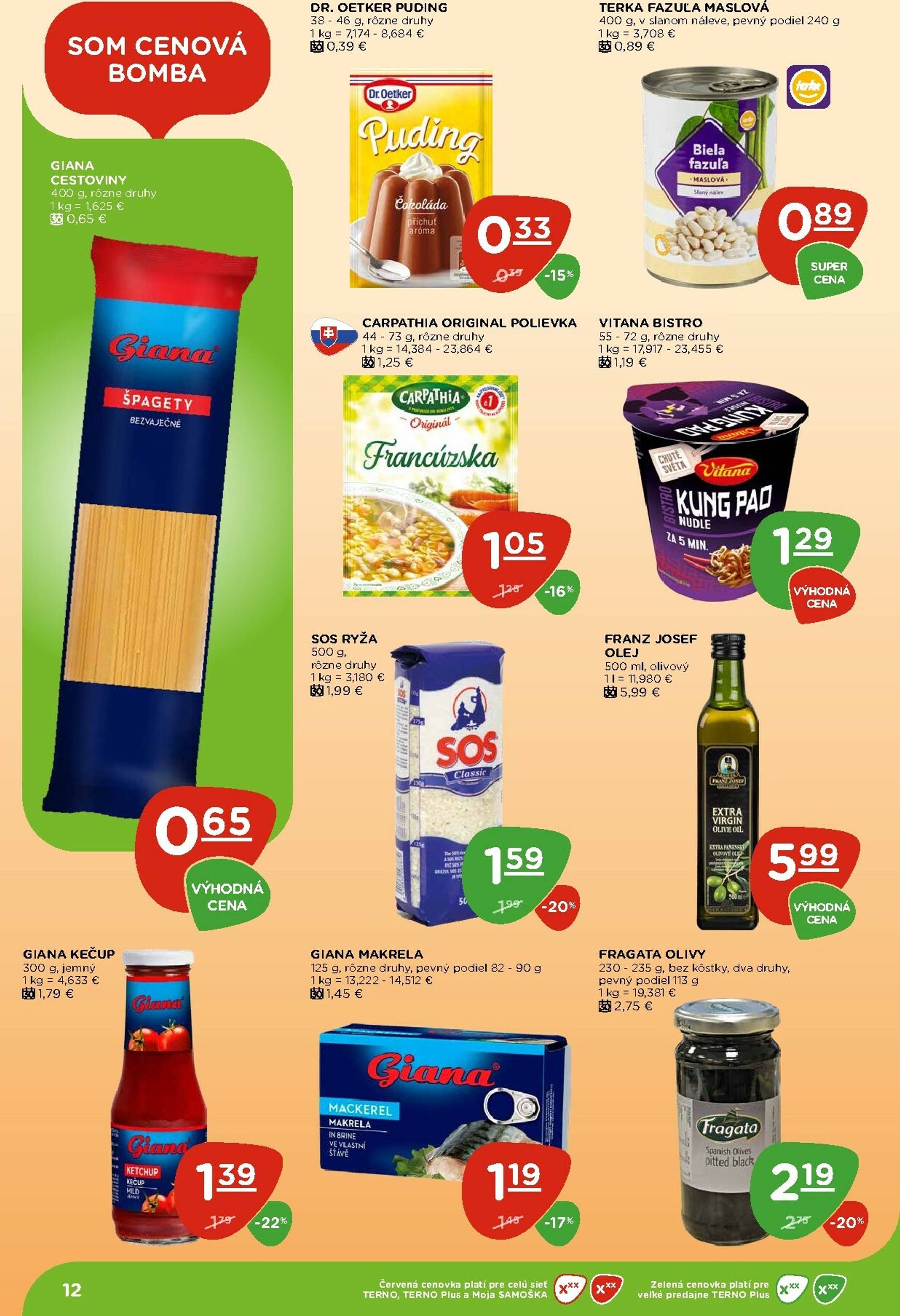 Page 12 of Aktuálny terno leták platný od štvrtka 29.01 do 04.02
