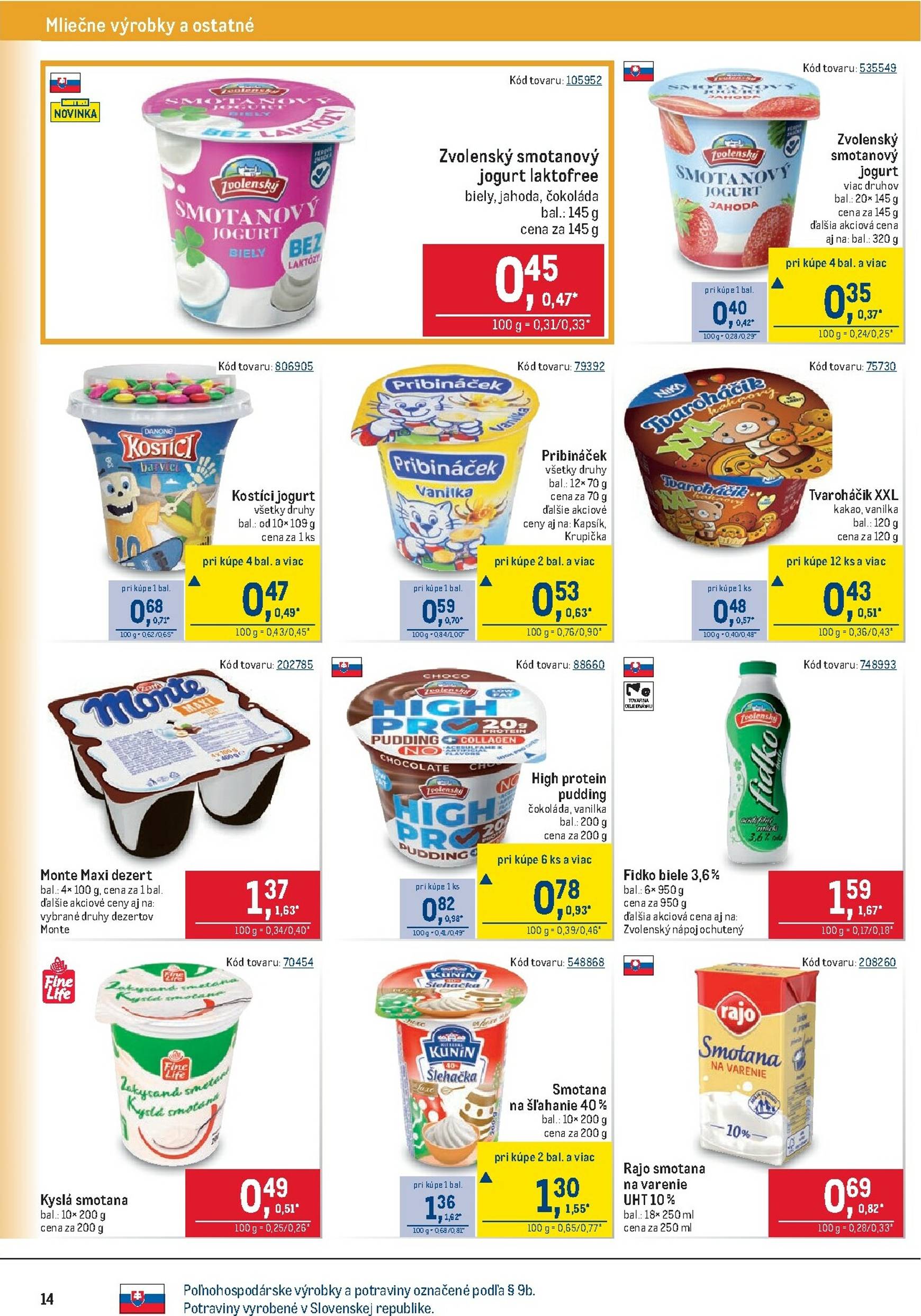 Page 14 of Aktuálny metro leták platný od stredy 28.01 do 10.02