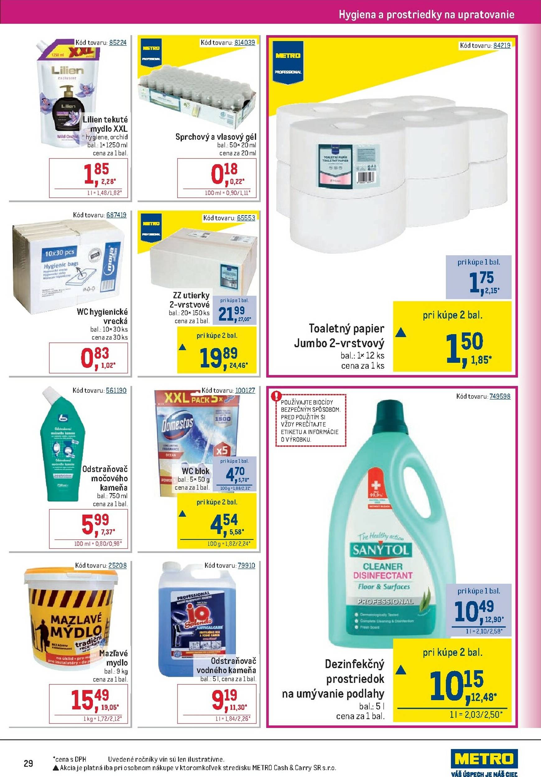 Page 29 of Aktuálny metro leták platný od stredy 28.01 do 24.02