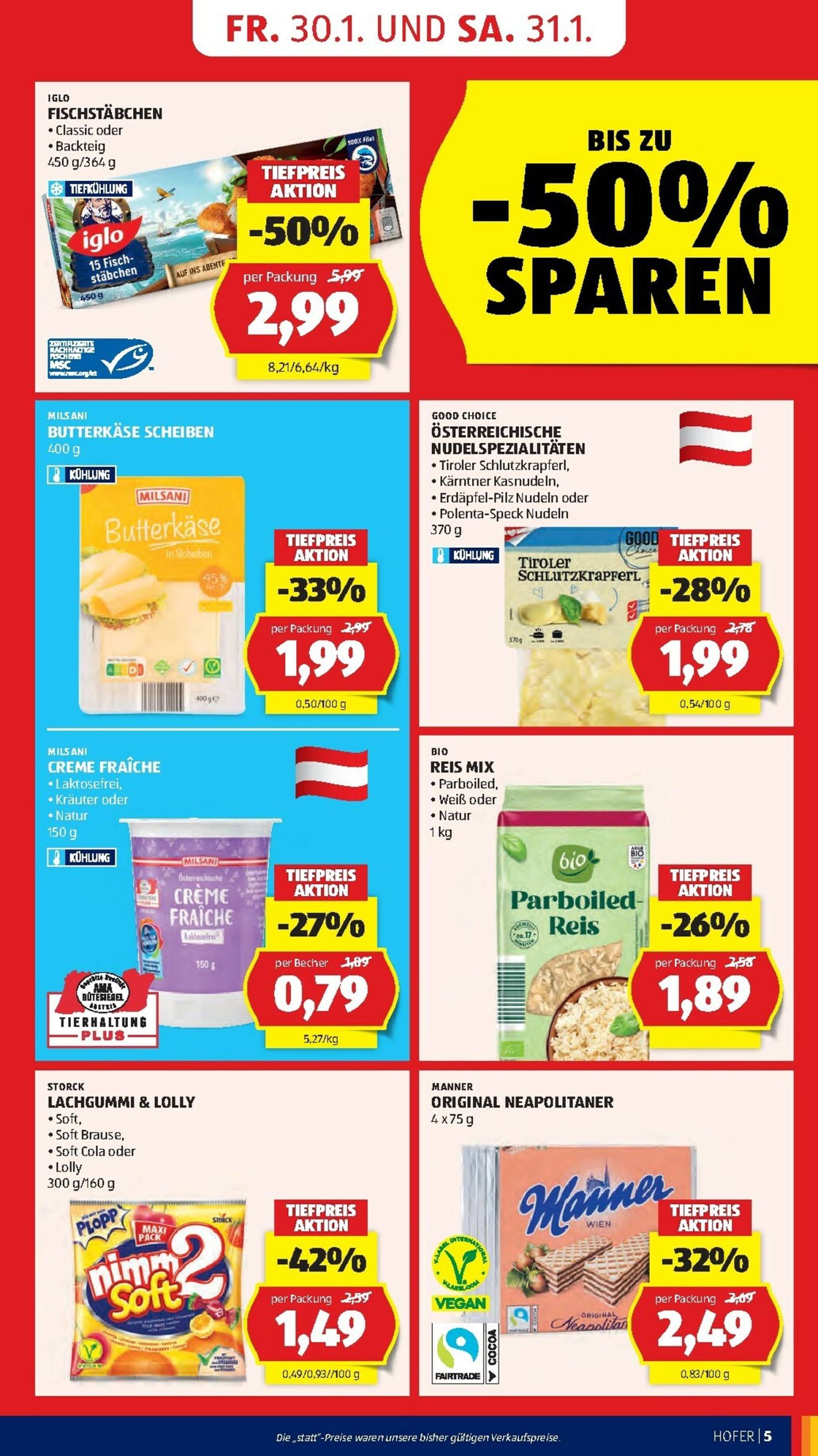 Page 7 of Aktuálny hofer-rakusko leták platný od piatka 30.01 do 05.02