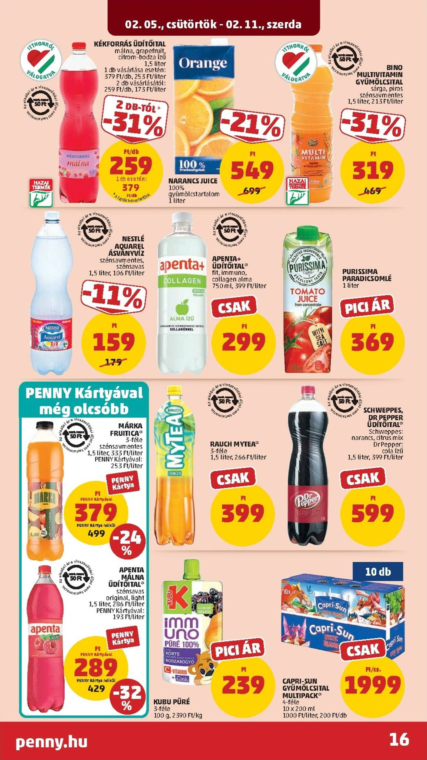 Page 18 of Aktuálny penny-madarsko leták platný od štvrtka 05.02 do 11.02