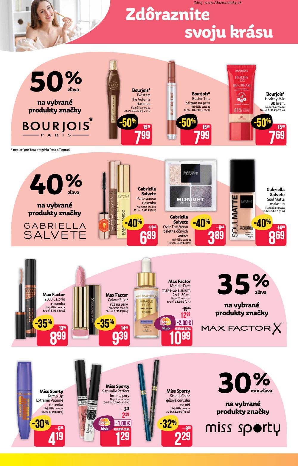 Page 2 of Aktuálny teta-drogerie leták platný od pondelka 19.01 do 28.01