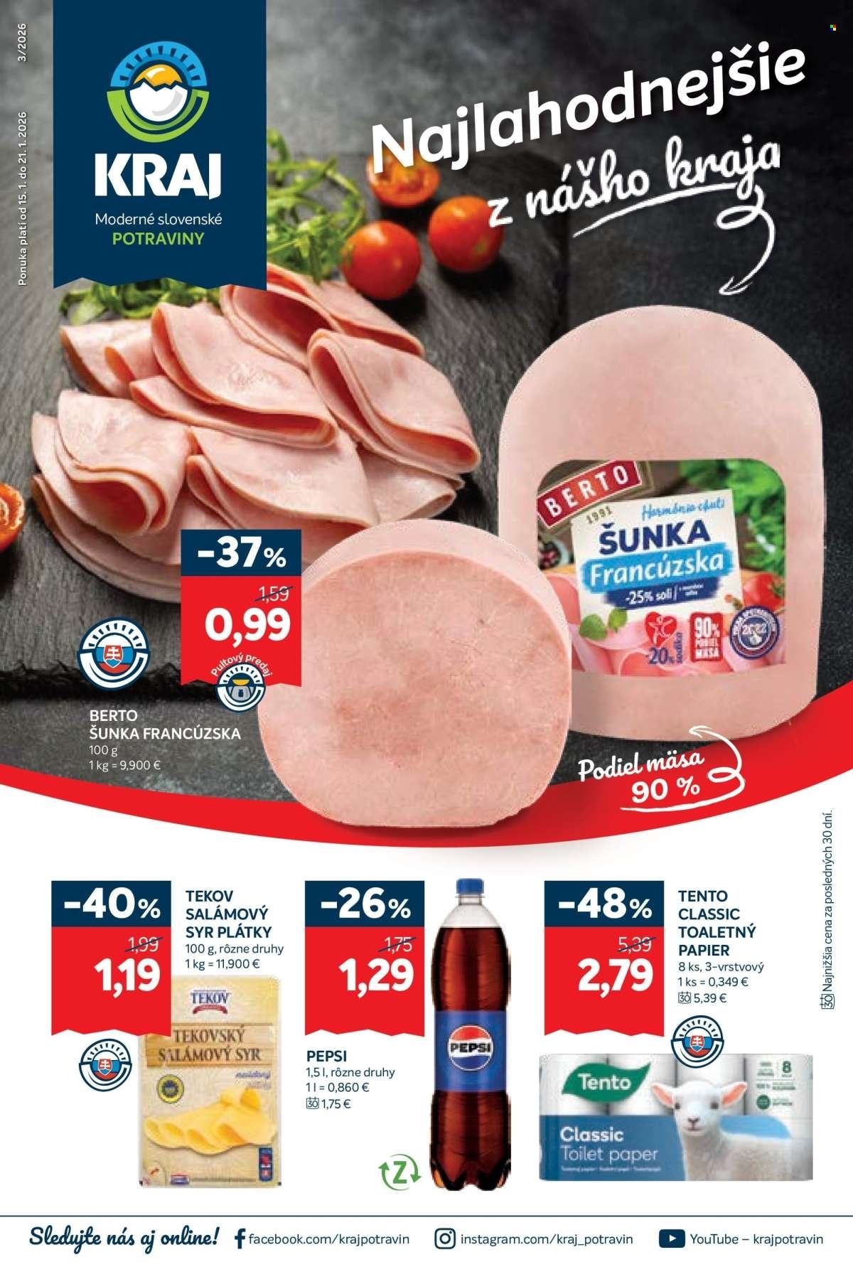 Page 1 of Aktuálny kraj leták platný od štvrtka 15.01 do 21.01