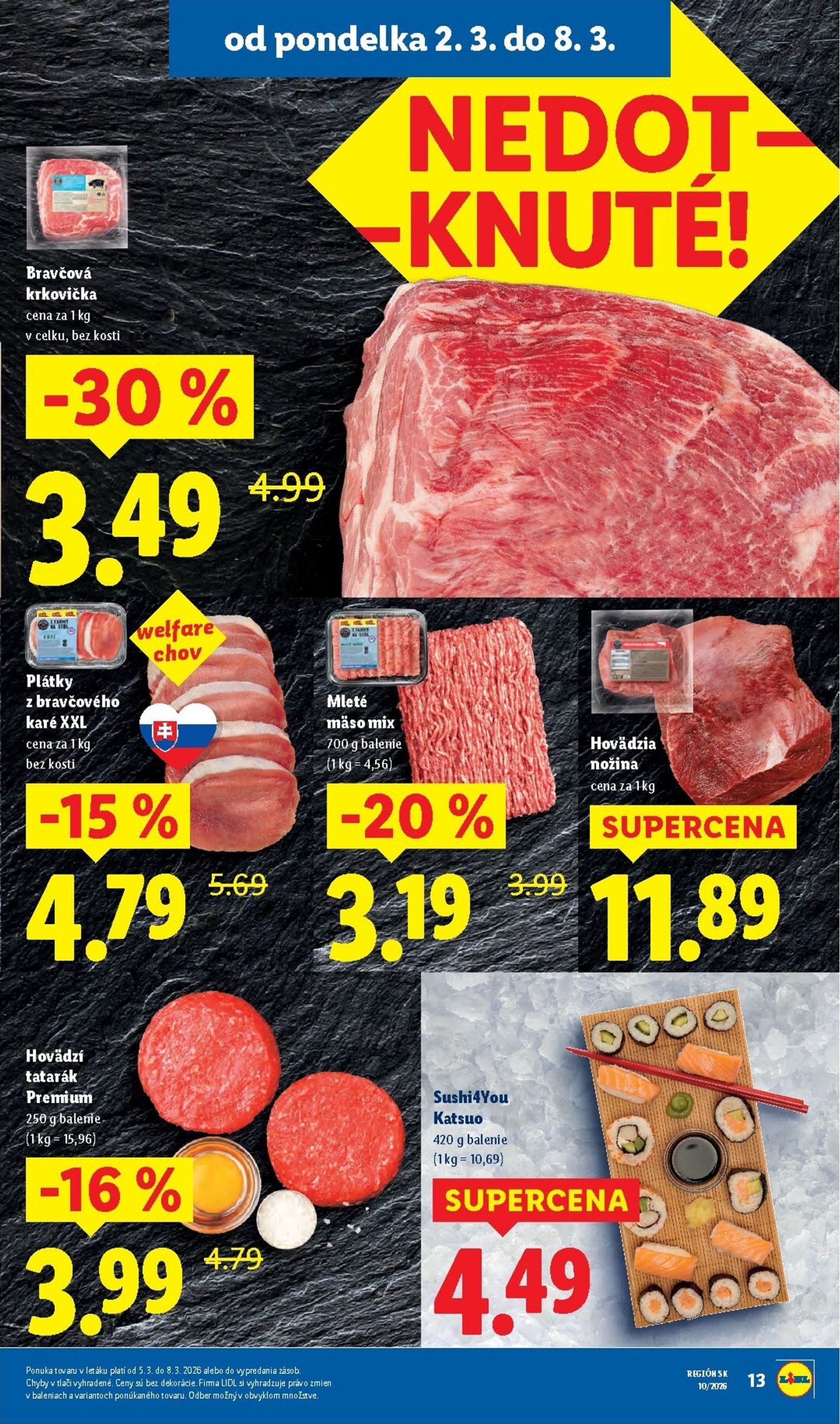 Page 13 of Aktuálny lidl leták platný od pondelka 02.03 do 08.03