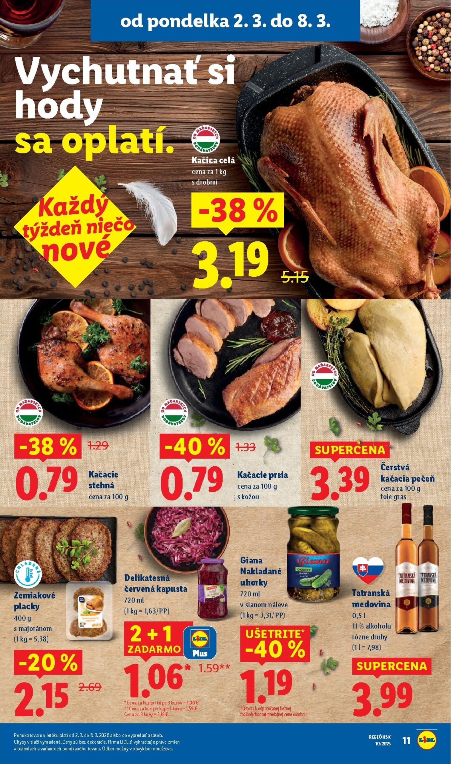 Page 11 of Aktuálny lidl leták platný od pondelka 02.03 do 08.03