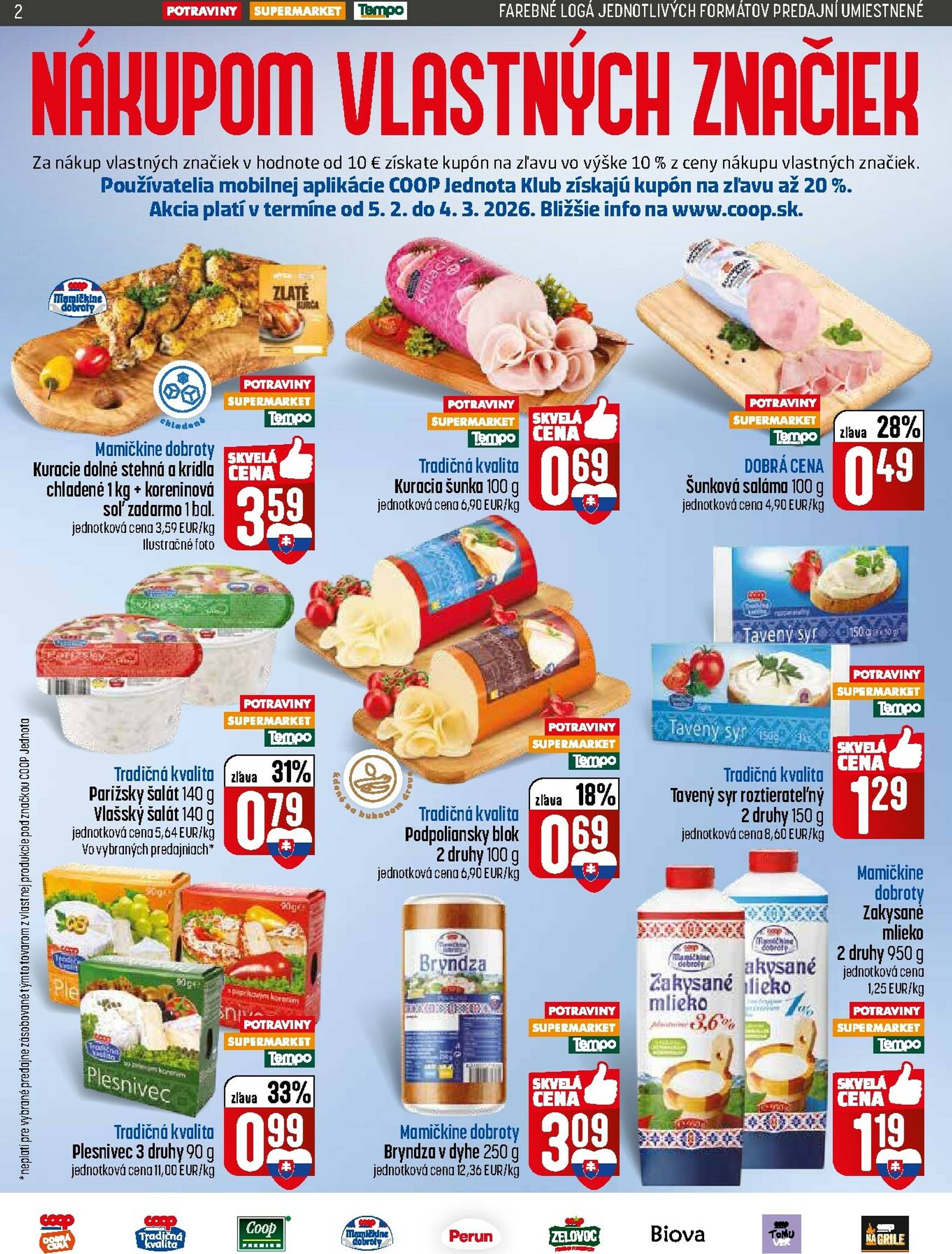 Page 2 of Aktuálny coop-jednota leták platný od štvrtka 12.02 do 18.02