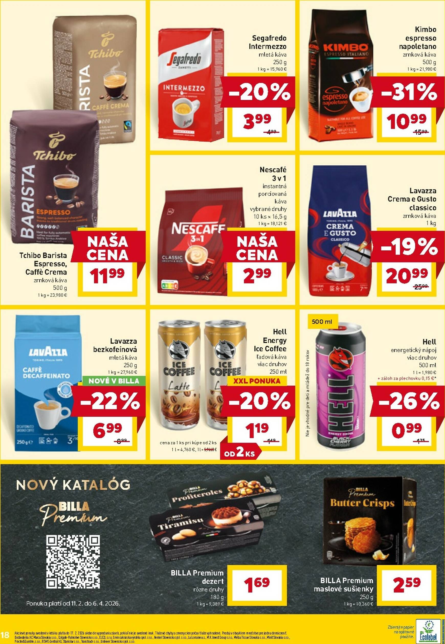 Page 18 of Aktuálny billa leták platný od stredy 11.02 do 17.02
