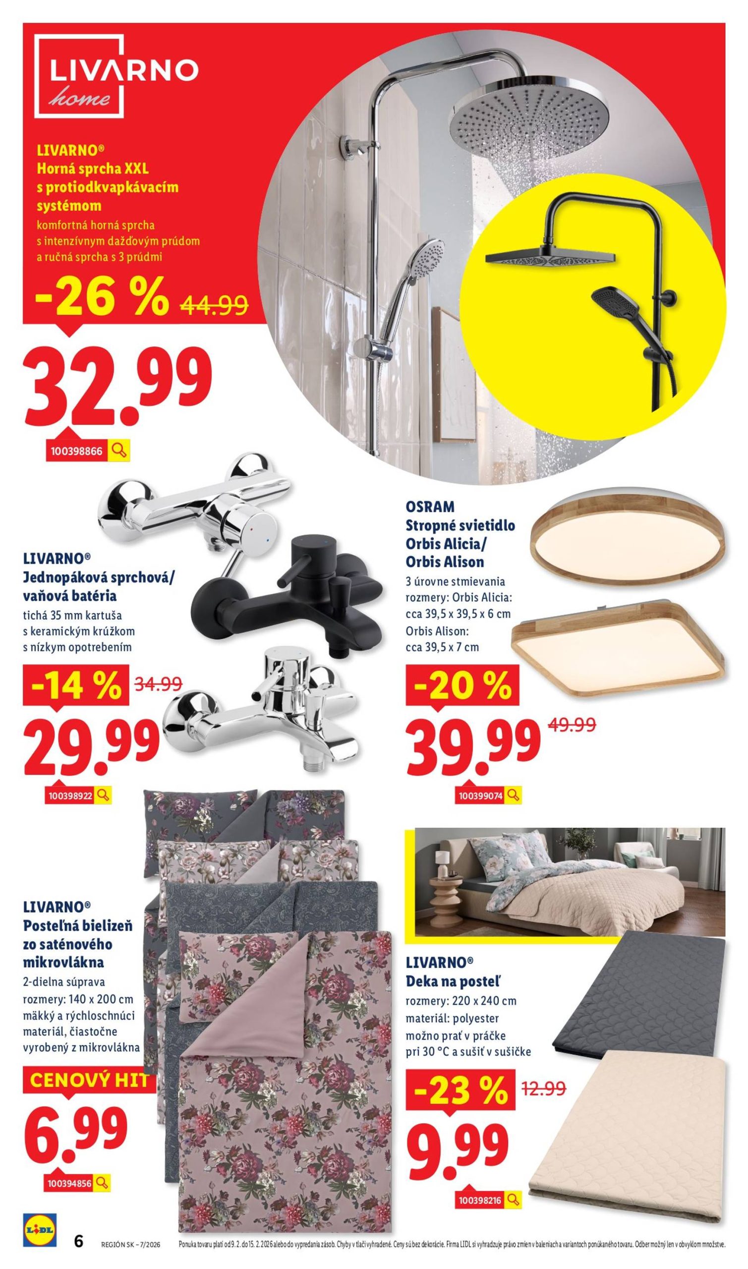 Page 6 of Aktuálny lidl leták platný od pondelka 09.02 do 15.02
