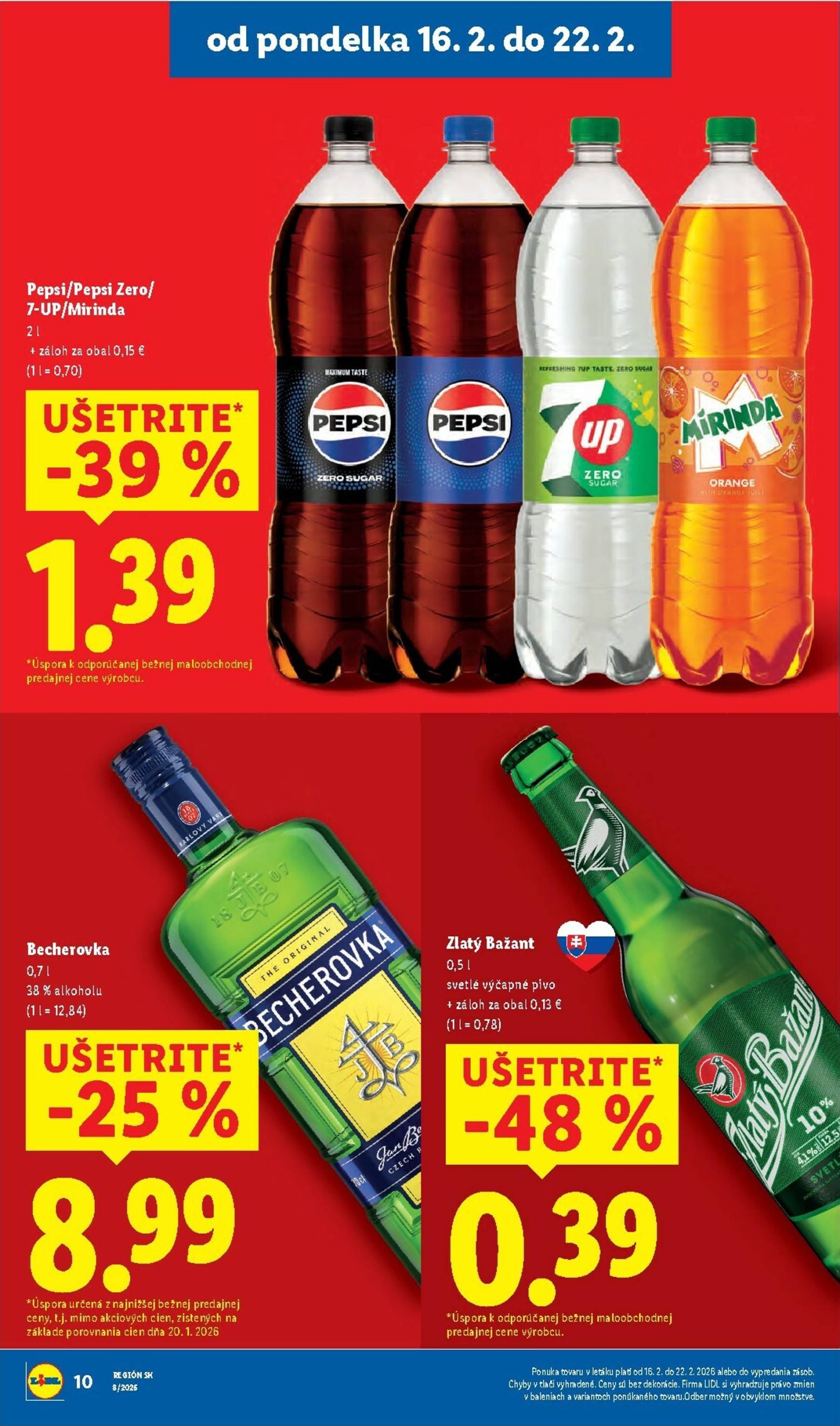 Page 10 of Aktuálny lidl leták platný od pondelka 16.02 do 22.02
