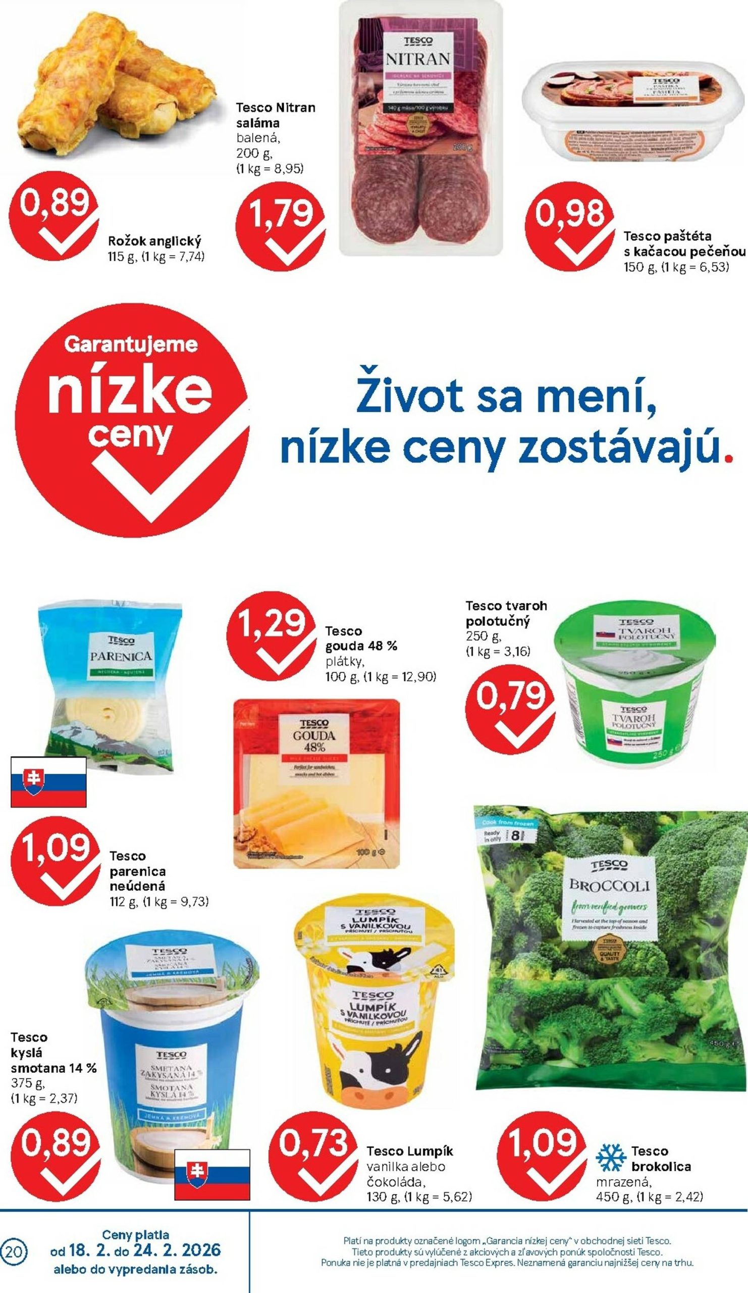 Page 20 of Aktuálny tesco leták platný od stredy 18.02 do 24.02