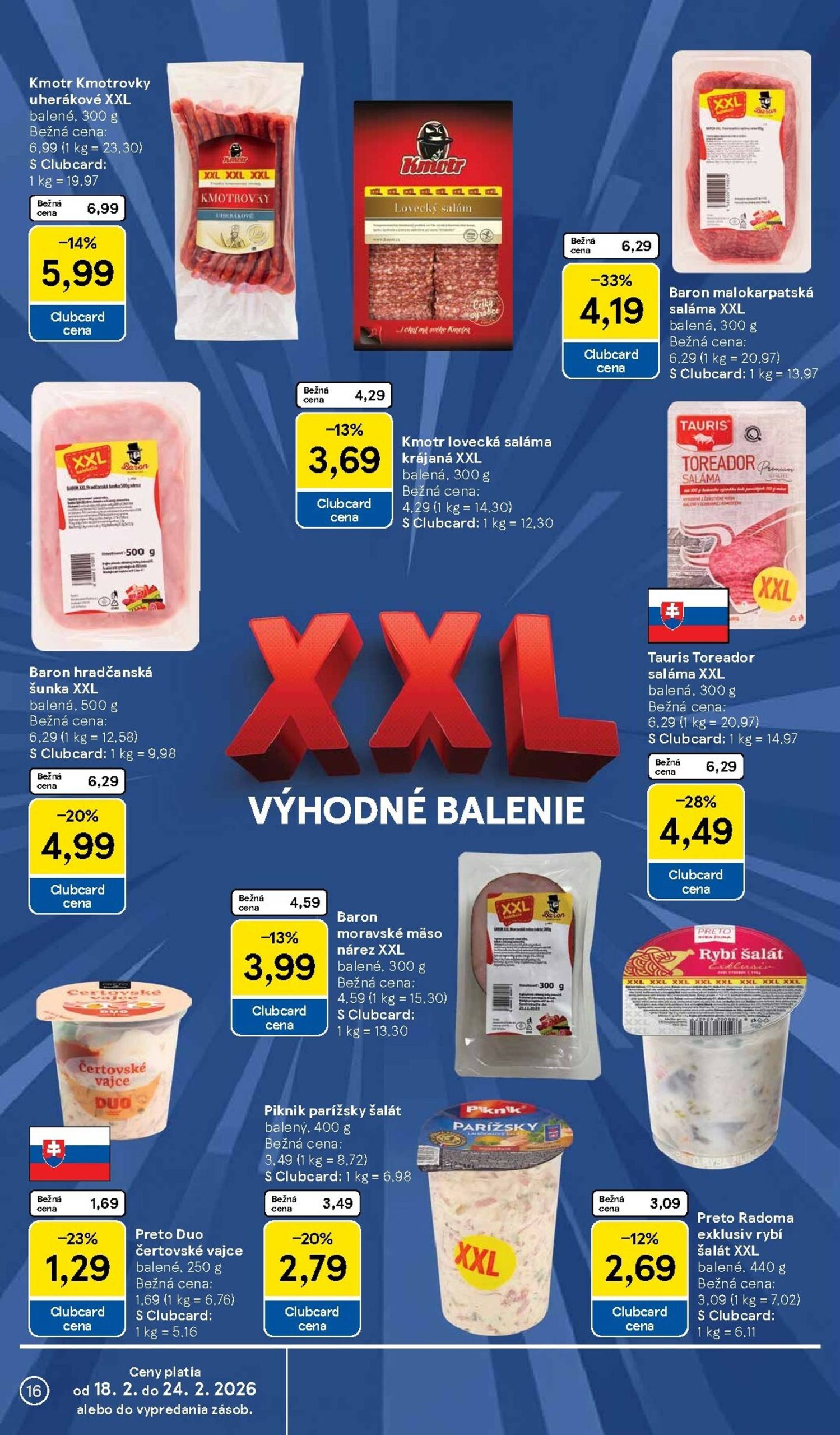 Page 16 of Aktuálny tesco leták platný od stredy 18.02 do 24.02