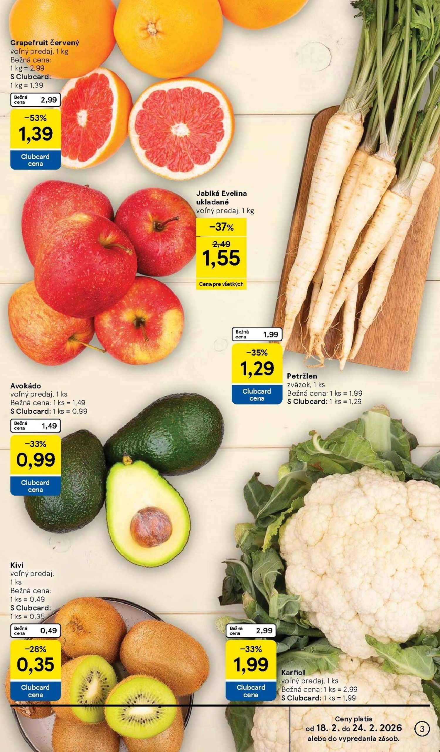 Page 3 of Aktuálny tesco leták platný od stredy 18.02 do 24.02