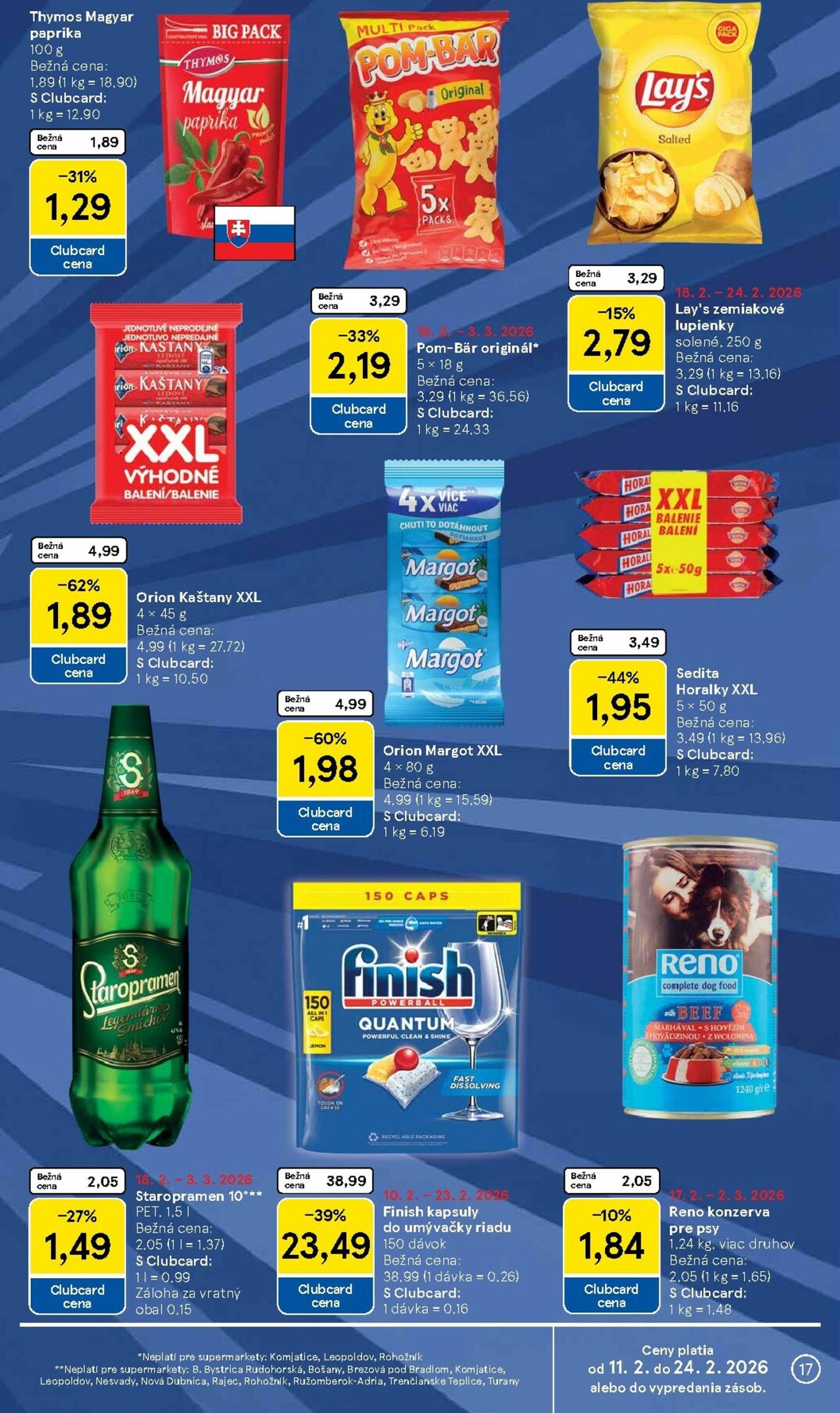 Page 17 of Aktuálny tesco leták platný od stredy 18.02 do 24.02