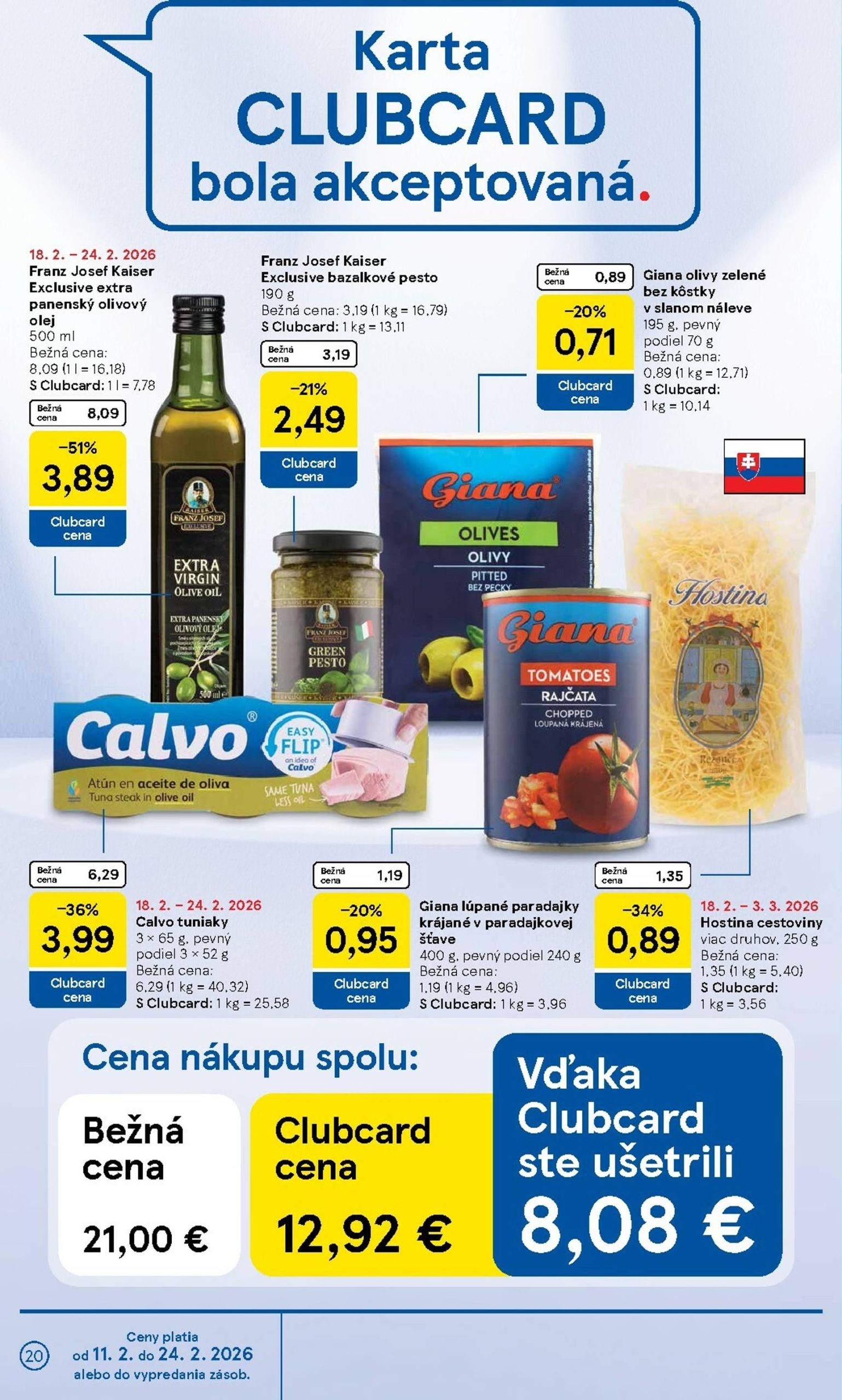 Page 20 of Aktuálny tesco leták platný od stredy 18.02 do 24.02