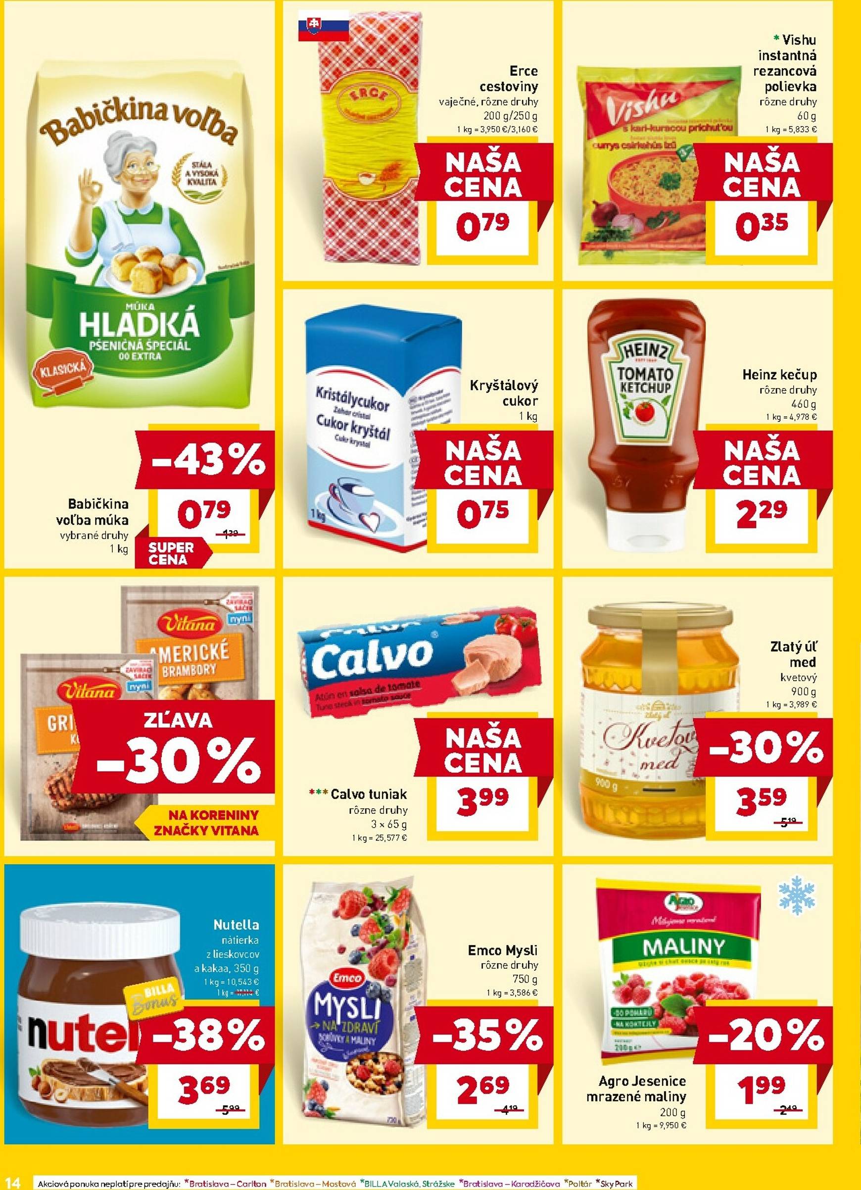 Page 14 of Aktuálny billa leták platný od stredy 18.02 do 24.02