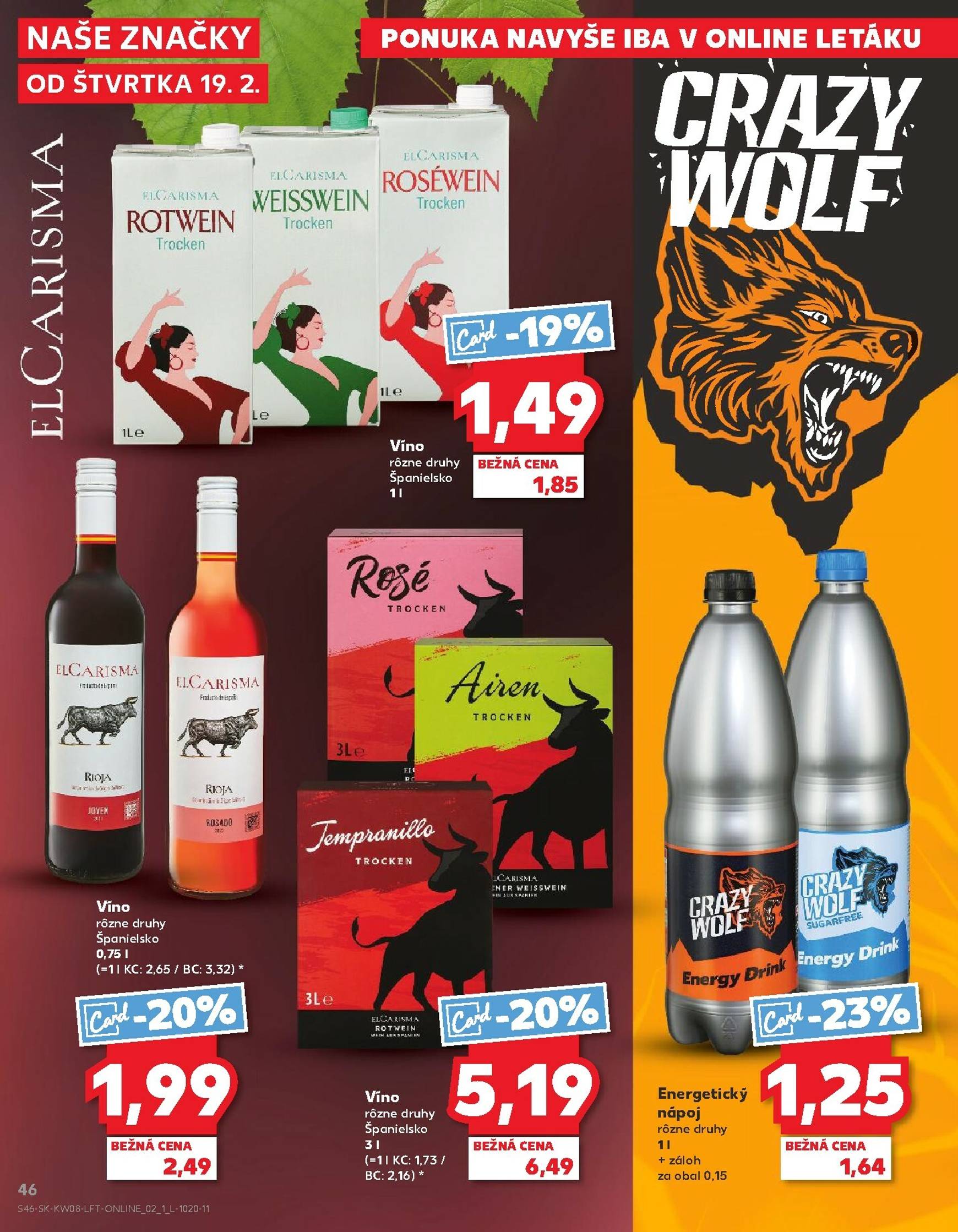 Page 46 of Aktuálny kaufland leták platný od štvrtka 19.02 do 25.02