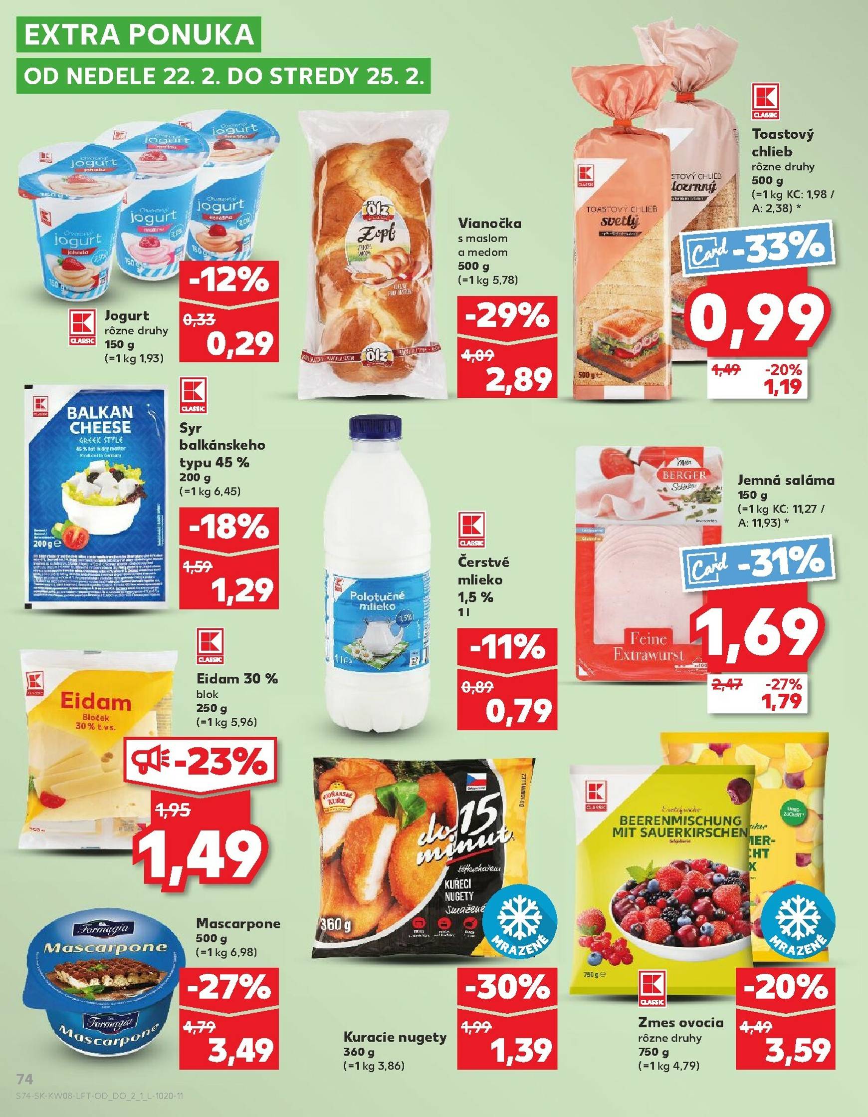 Page 74 of Aktuálny kaufland leták platný od štvrtka 19.02 do 25.02