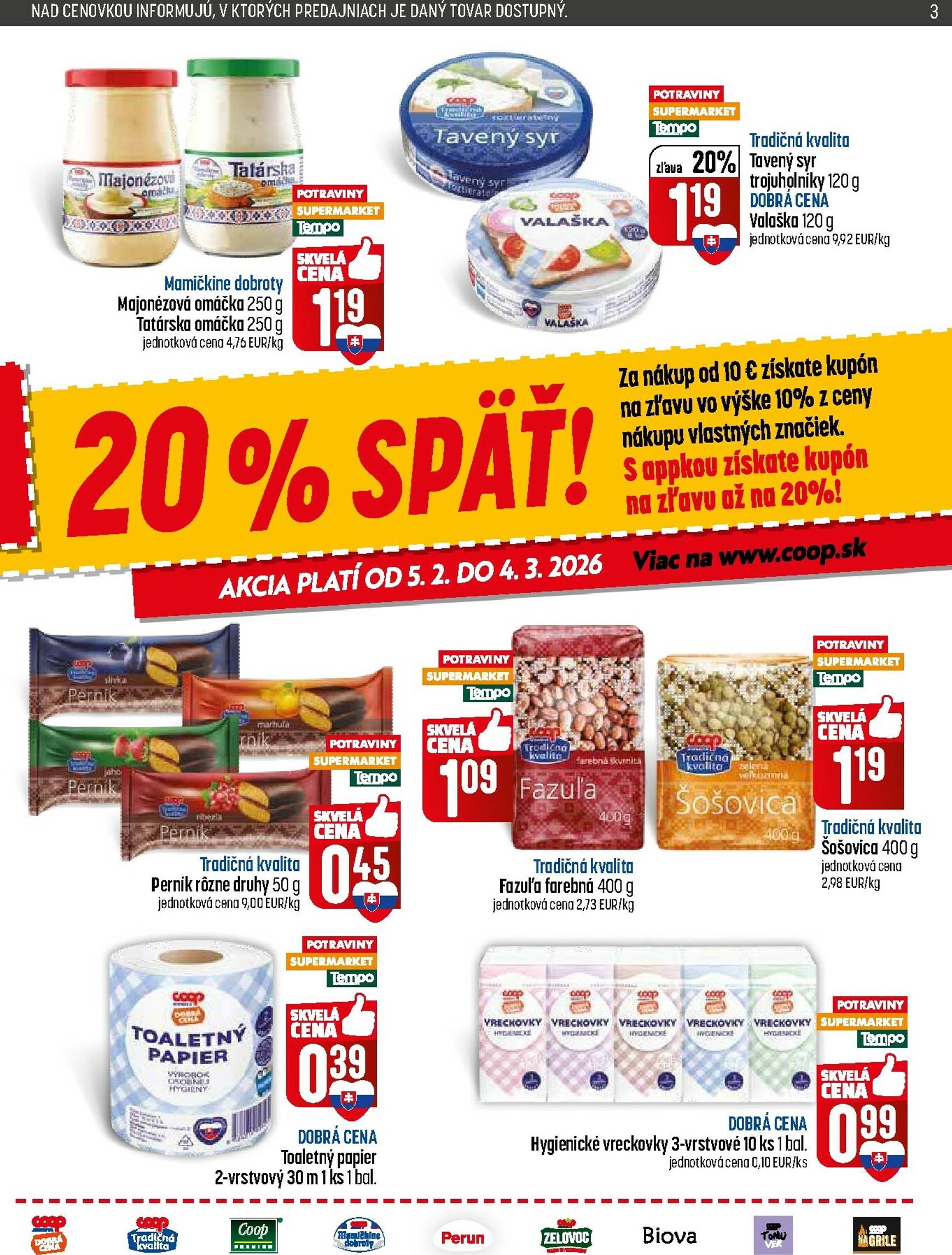Page 3 of Aktuálny coop-jednota leták platný od štvrtka 19.02 do 25.02