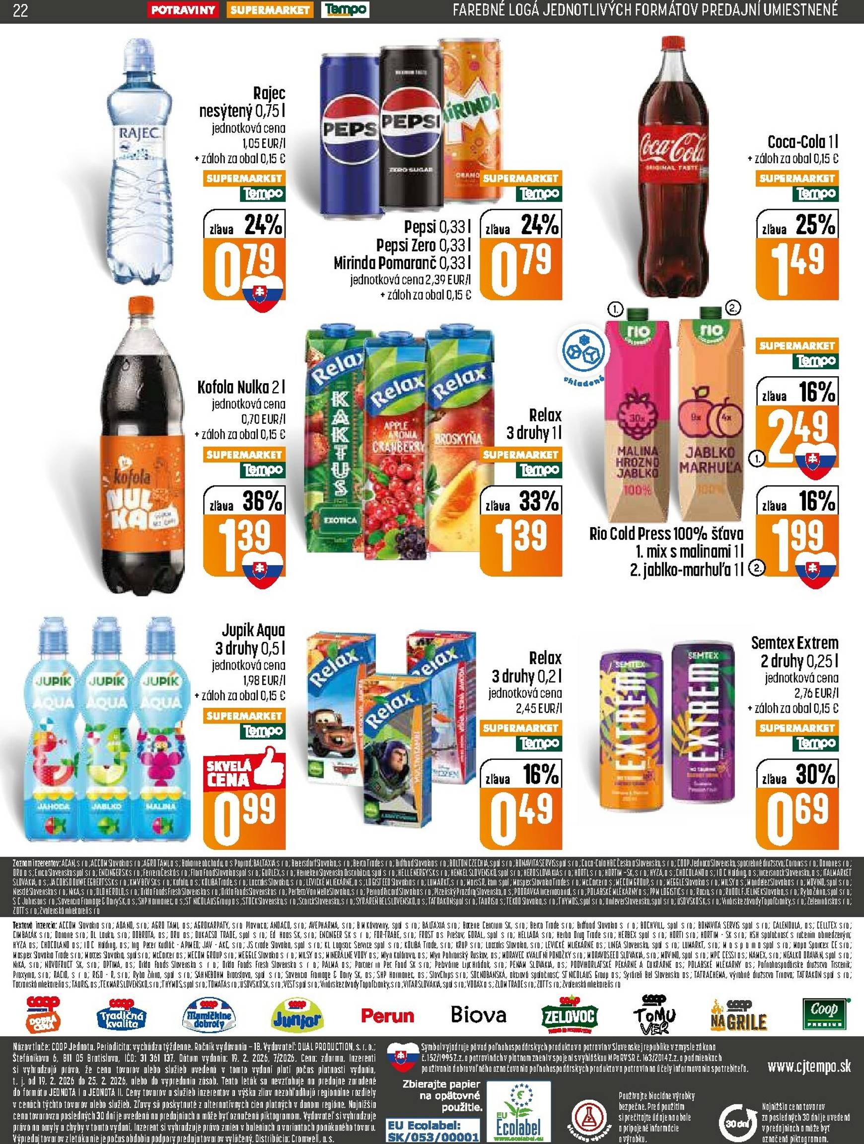Page 22 of Aktuálny coop-jednota leták platný od štvrtka 19.02 do 25.02