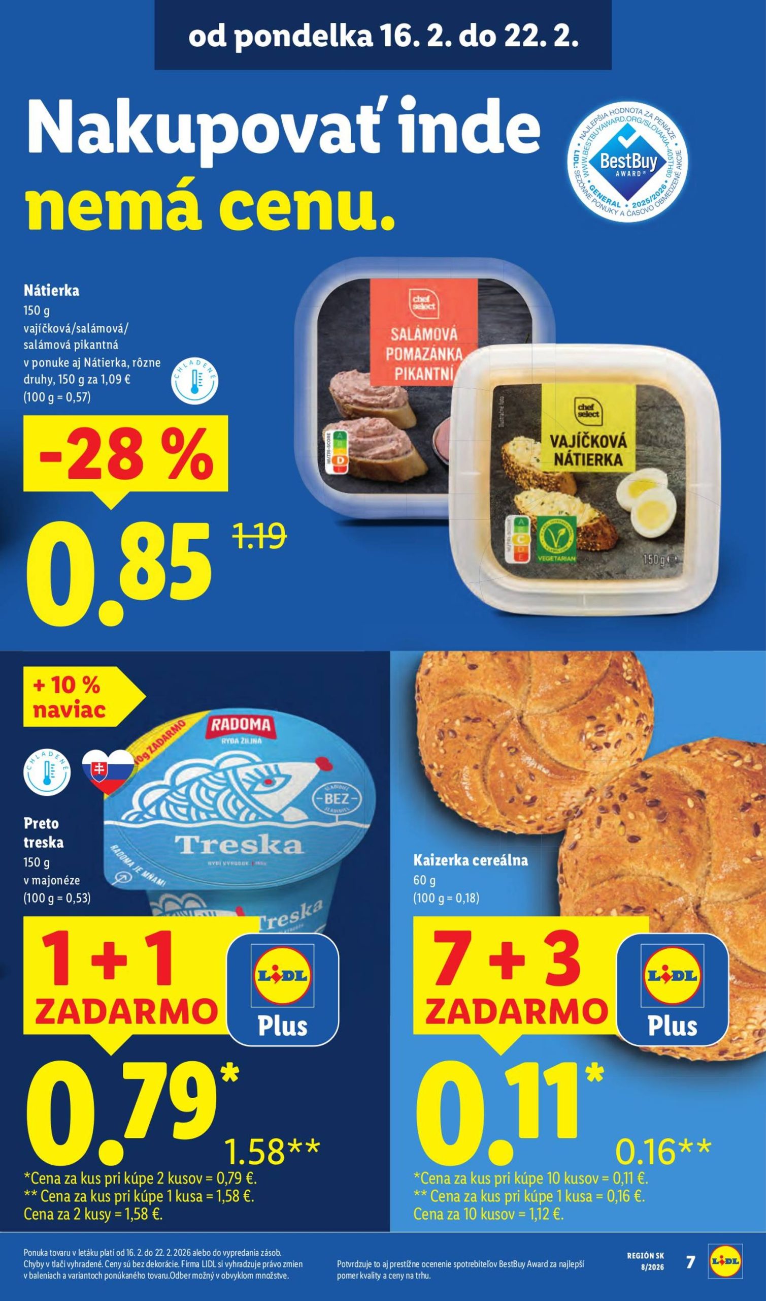 Page 7 of Aktuálny lidl leták platný od štvrtka 19.02 do 22.02