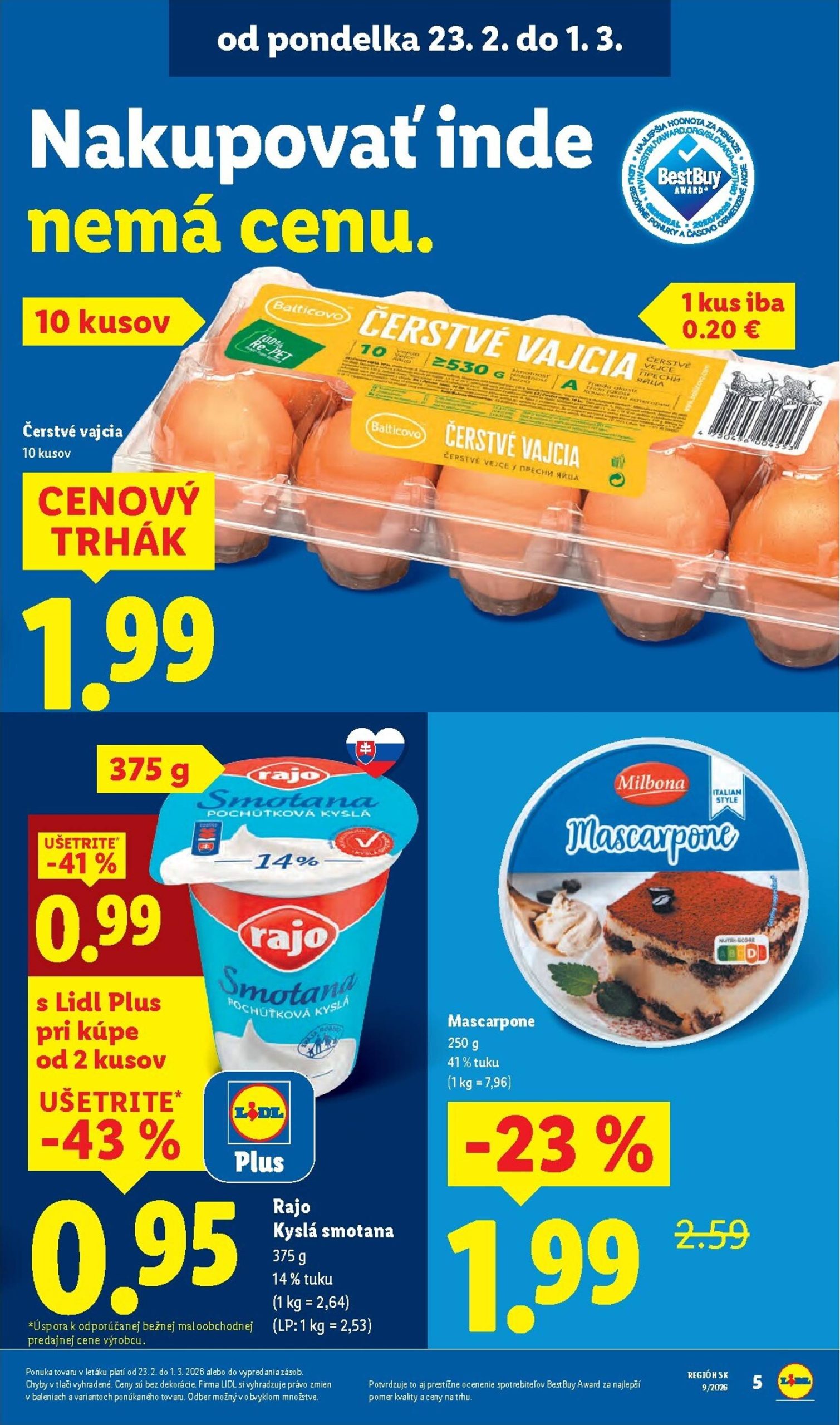 Page 5 of Aktuálny lidl leták platný od pondelka 23.02 do 01.03
