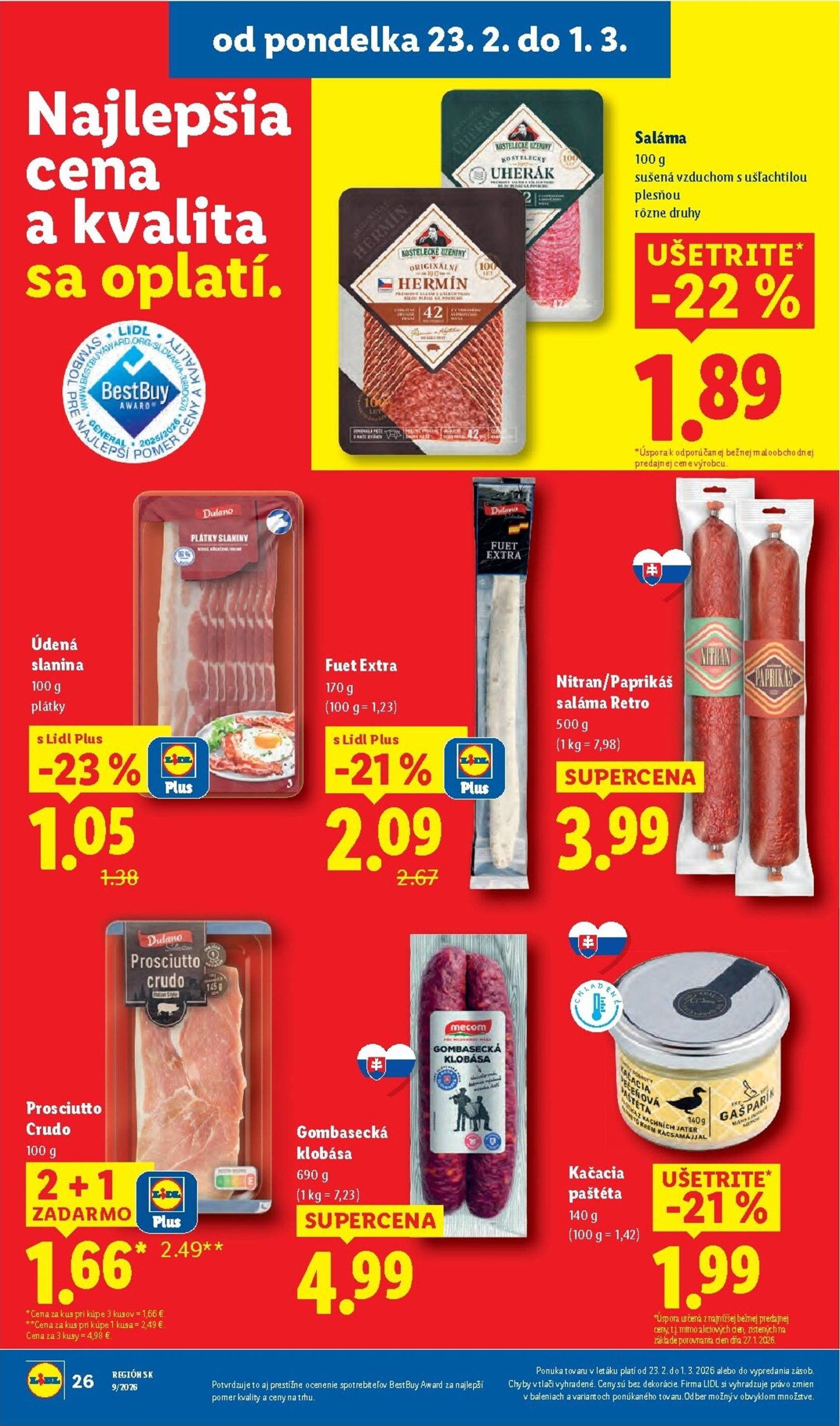 Page 32 of Aktuálny lidl leták platný od pondelka 23.02 do 01.03