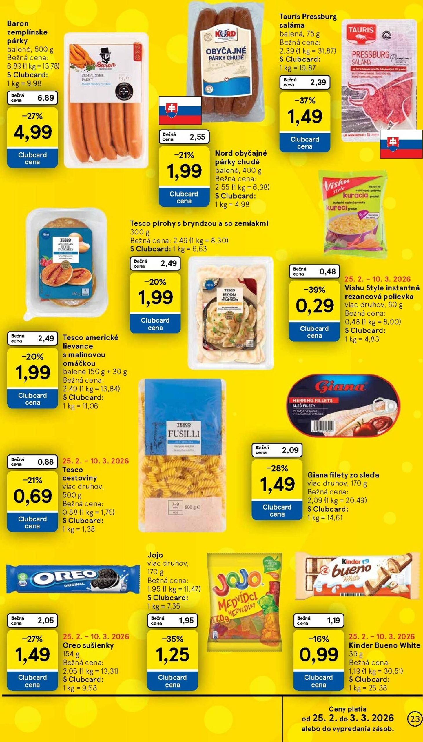 Page 23 of Aktuálny tesco leták platný od stredy 25.02 do 03.03