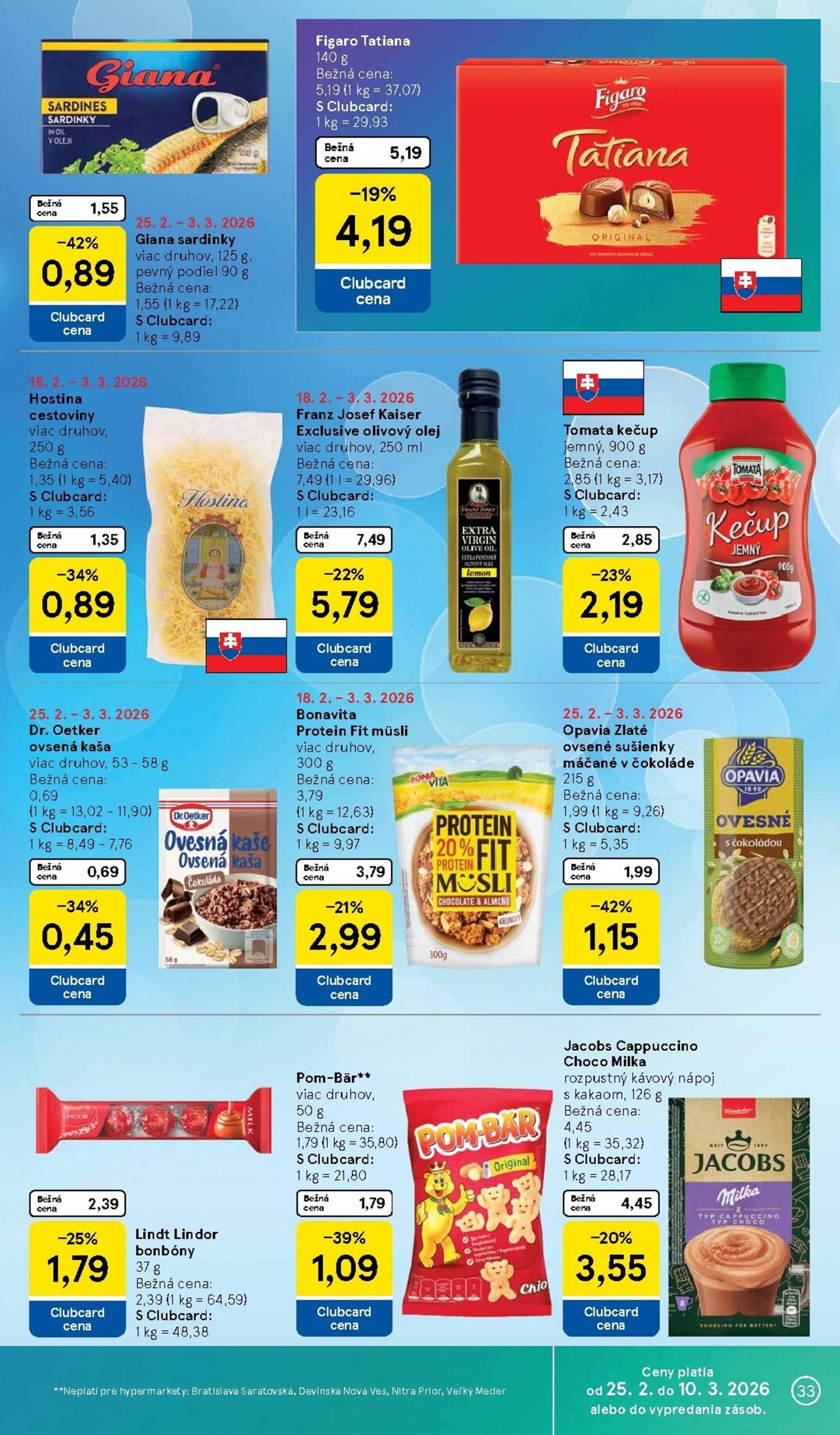 Page 33 of Aktuálny tesco leták platný od stredy 25.02 do 03.03