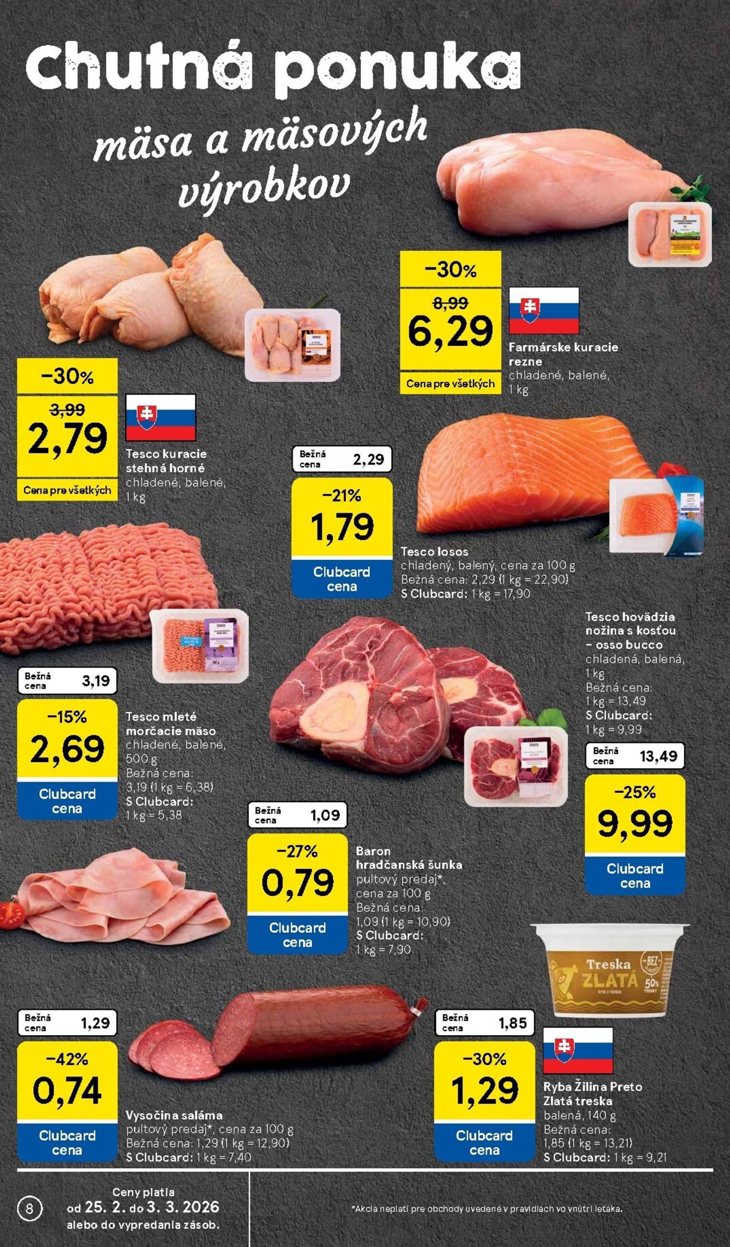 Page 8 of Aktuálny tesco leták platný od stredy 25.02 do 03.03