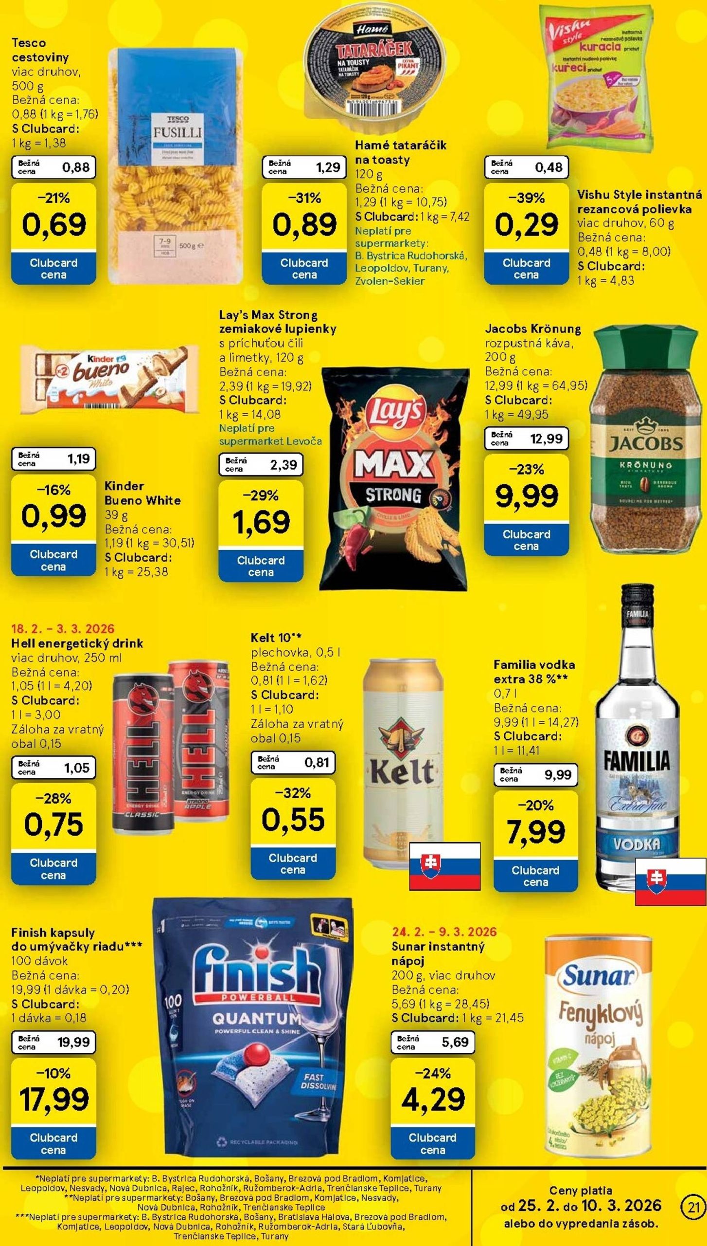 Page 21 of Aktuálny tesco leták platný od stredy 25.02 do 03.03