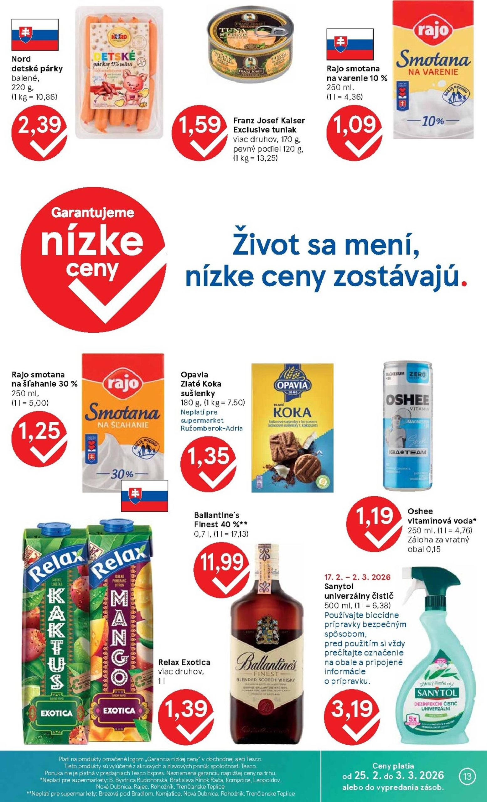 Page 13 of Aktuálny tesco leták platný od stredy 25.02 do 03.03