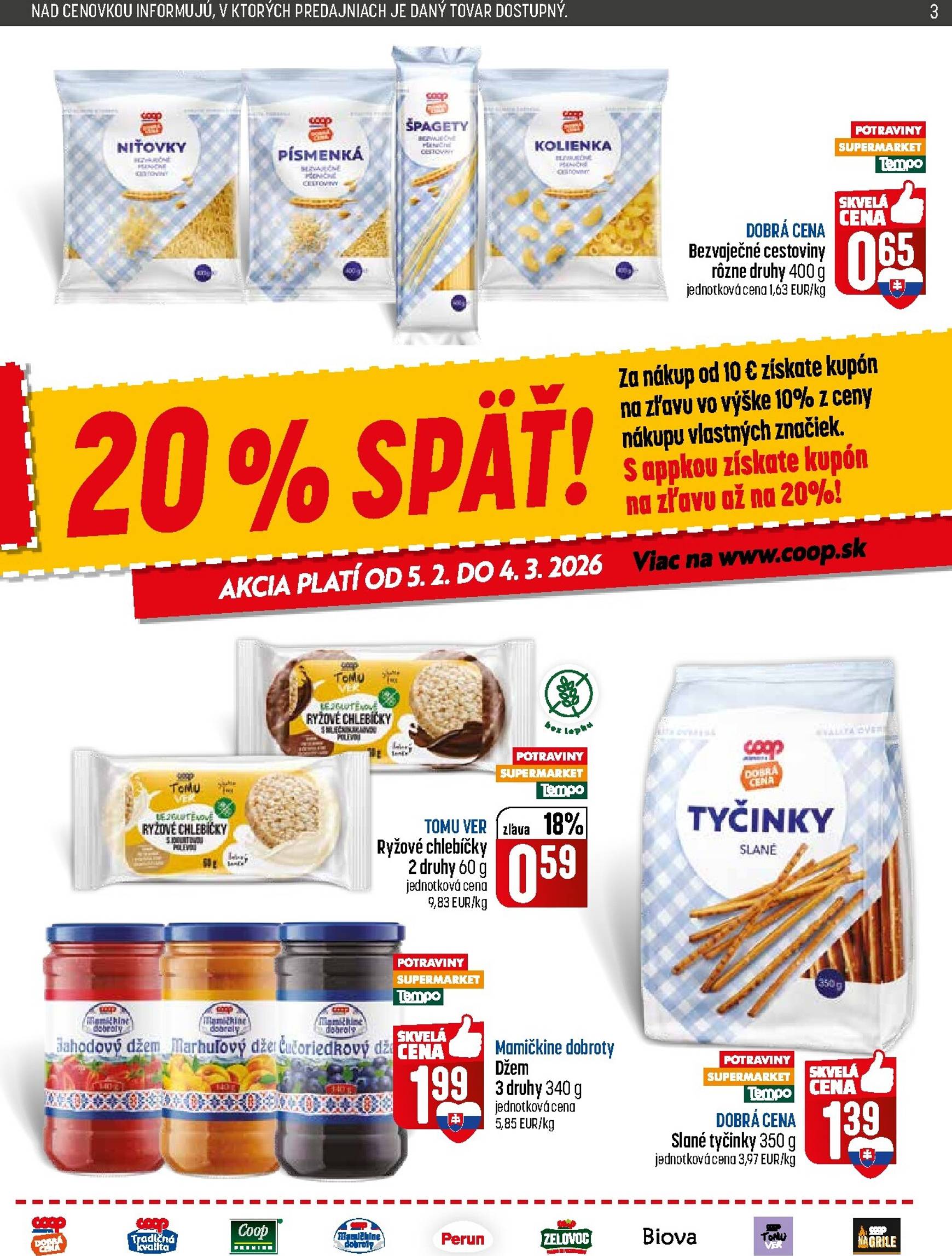 Page 3 of Aktuálny coop-jednota leták platný od štvrtka 26.02 do 04.03