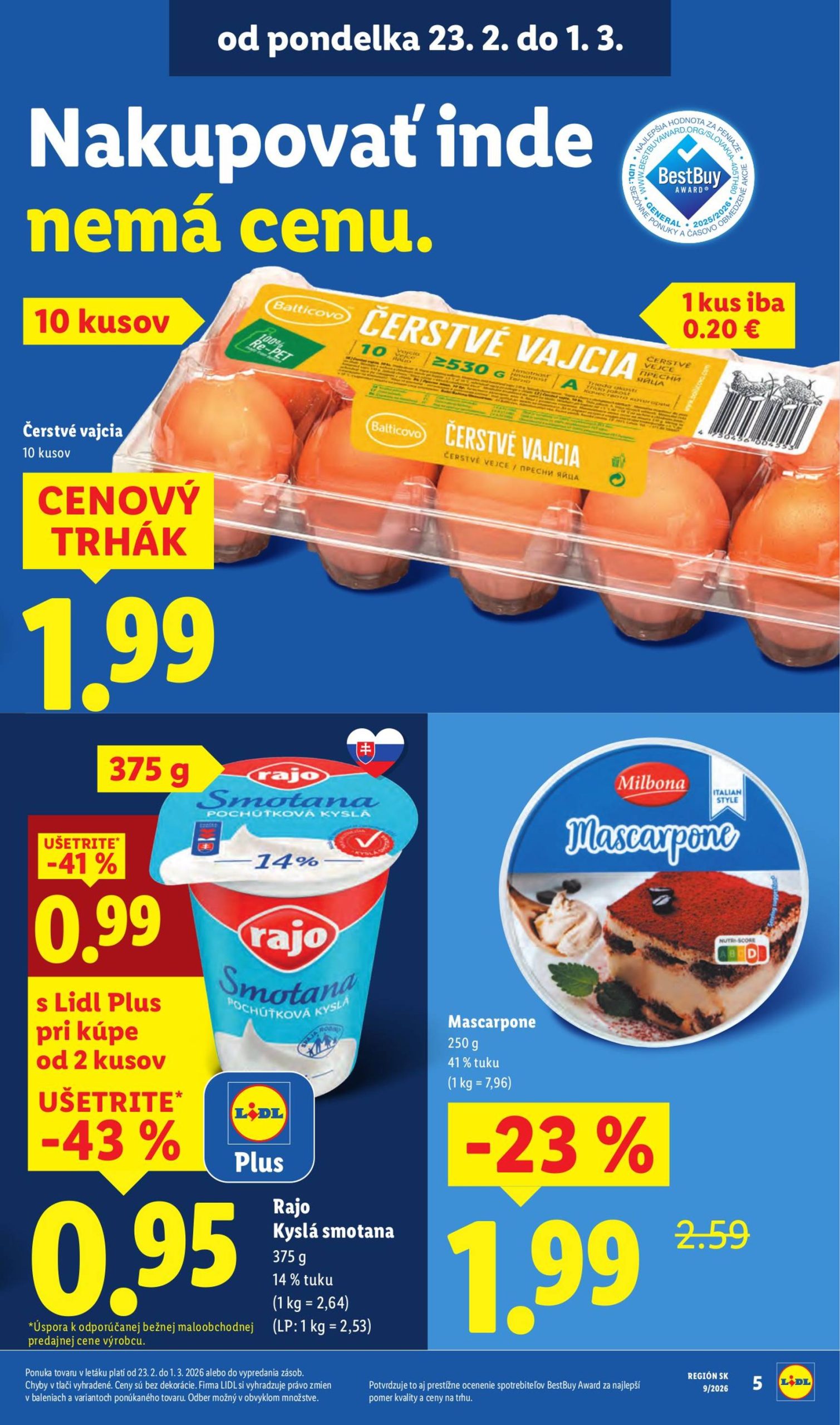 Page 5 of Aktuálny lidl leták platný od štvrtka 26.02 do 01.03