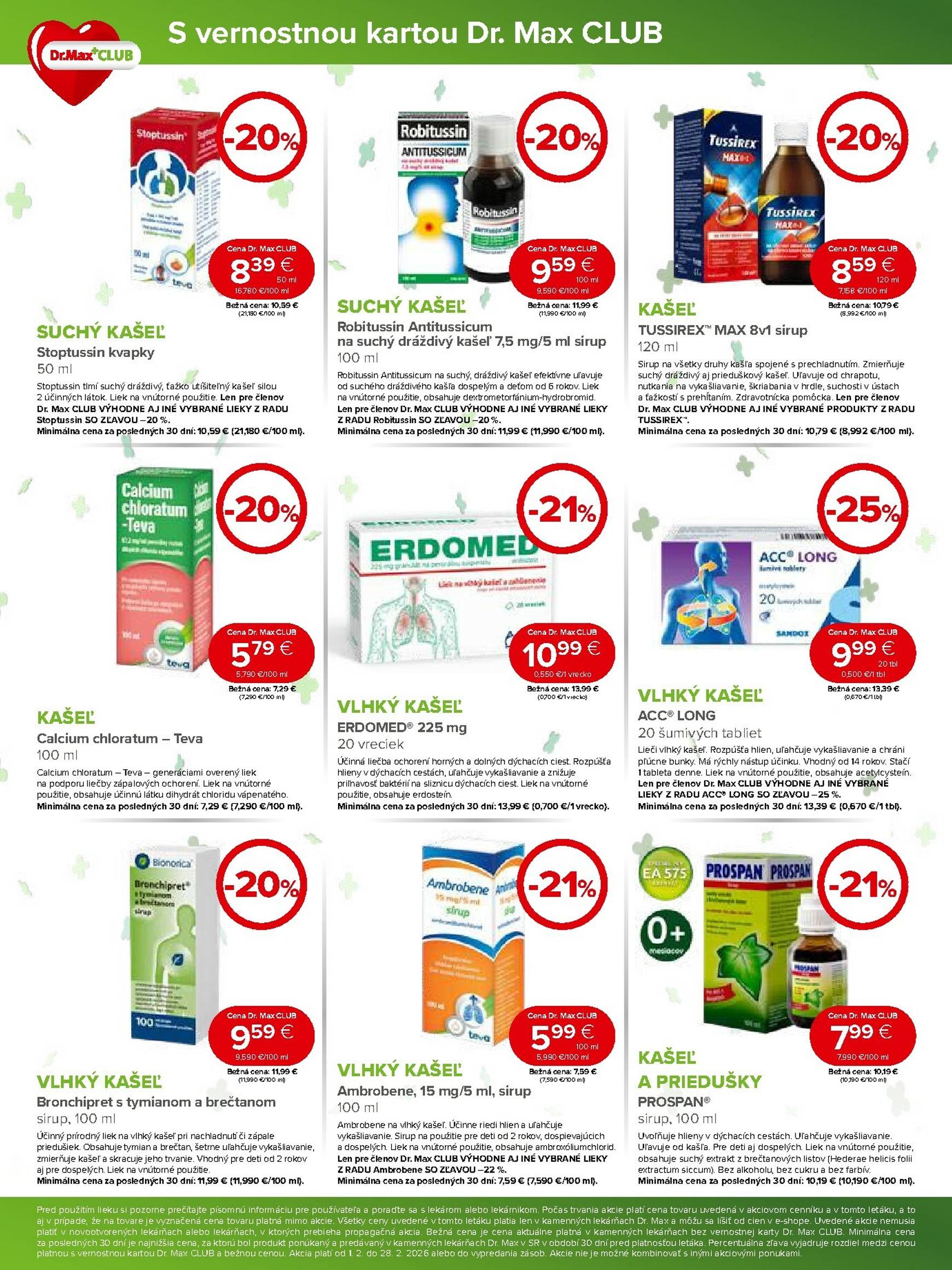 Page 5 of Aktuálny dr-max leták platný od nedele 01.02 do 28.02