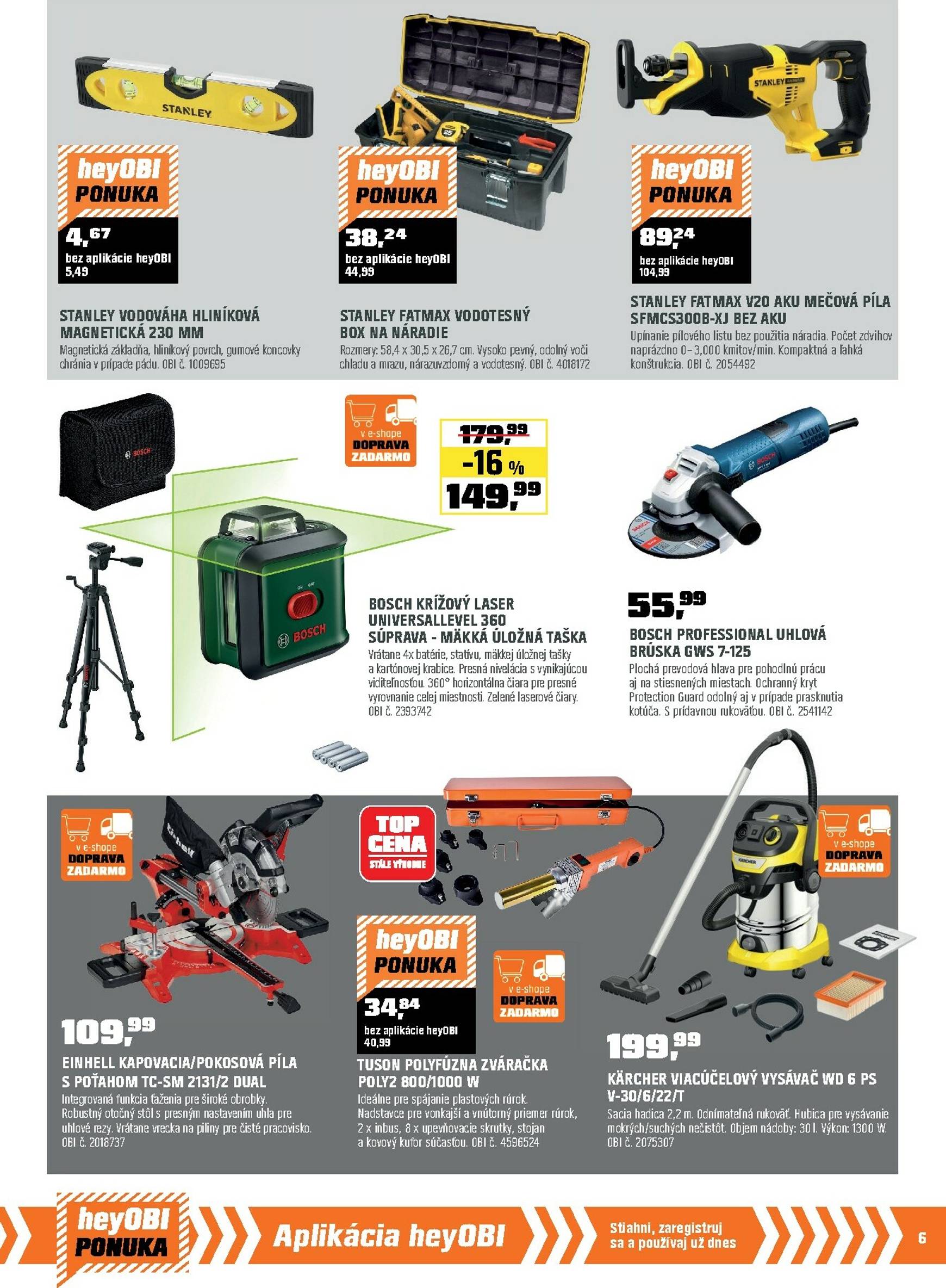 Page 7 of Aktuálny obi leták platný od nedele 01.02 do 28.02