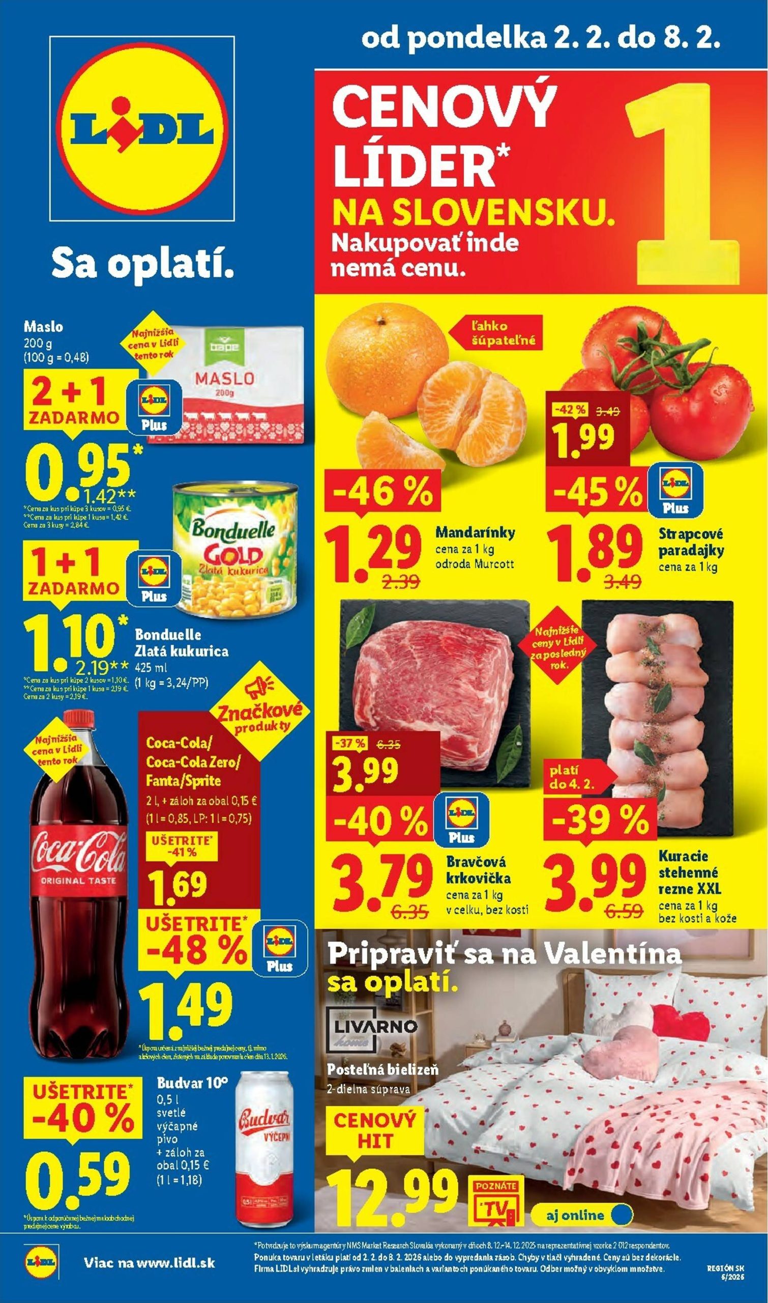 Page 1 of Aktuálny lidl leták platný od pondelka 02.02 do 08.02